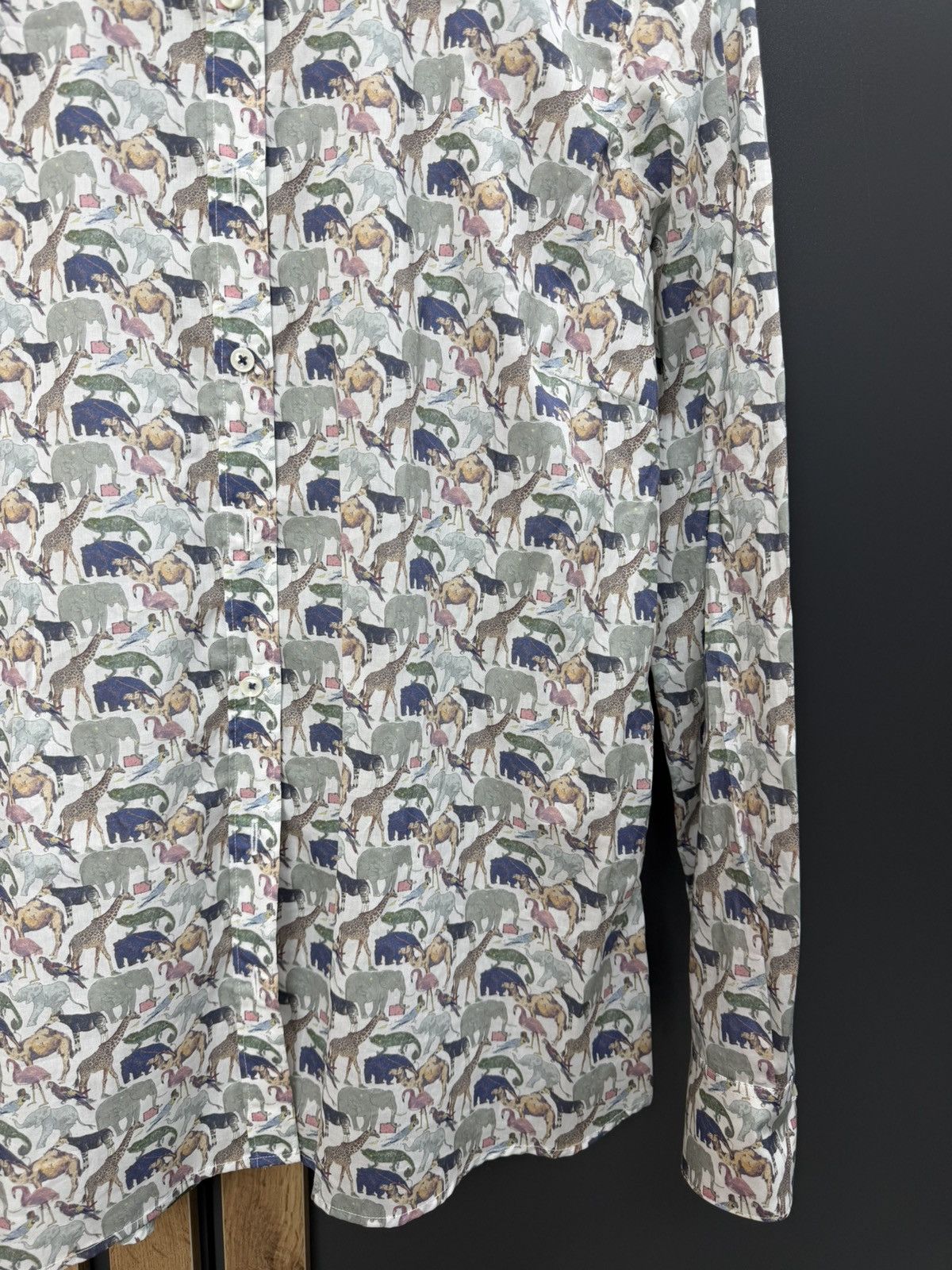 Other Stenstroms Animal Print Button Up Shirt Safari Cotton Size US S / EU 44-46 / 1 - 4 Thumbnail