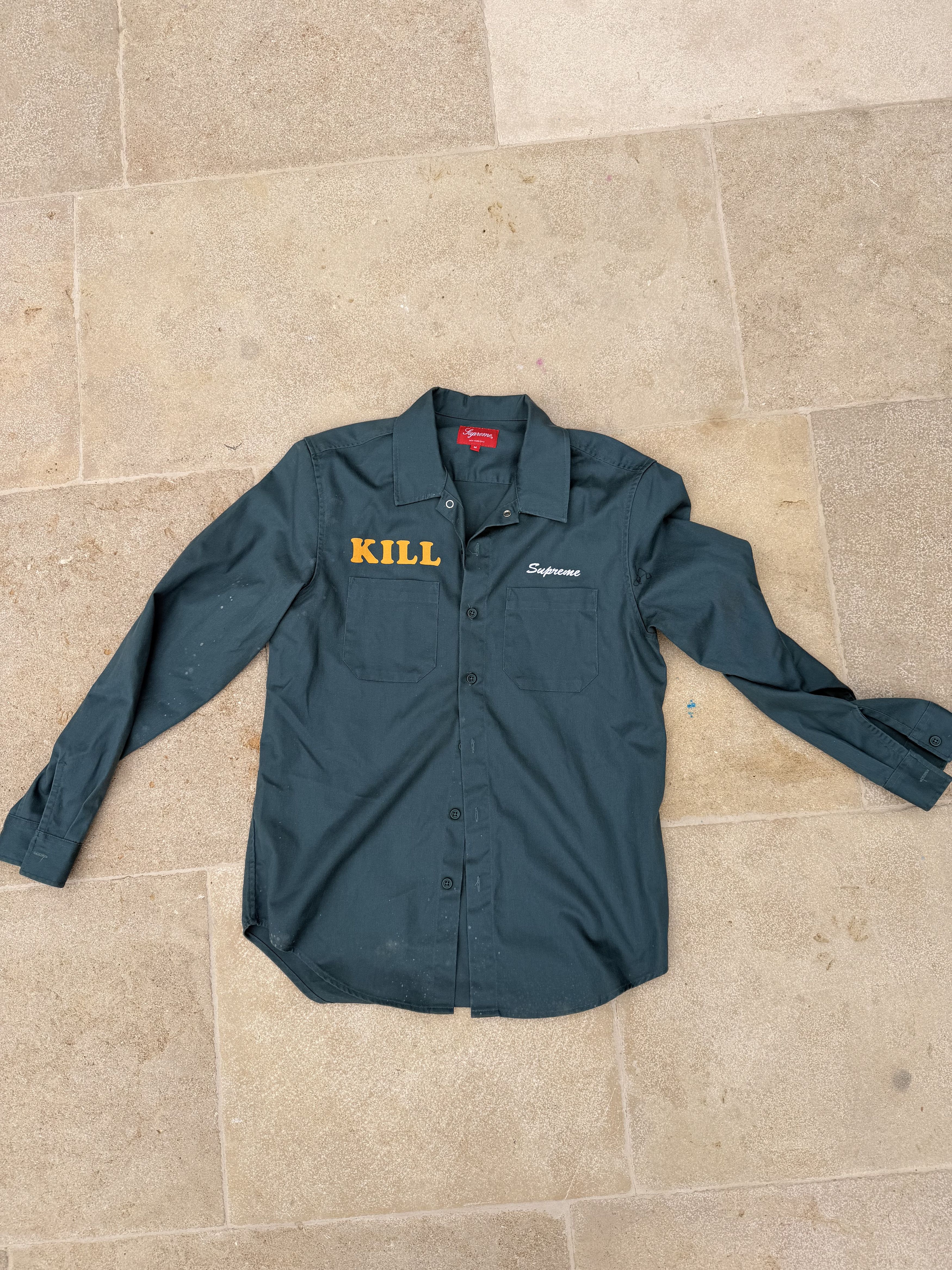 Supreme Suprmeme 'Kill" Workshirt SS16 Size US M / EU 48-50 / 2 - 1 Thumbnail