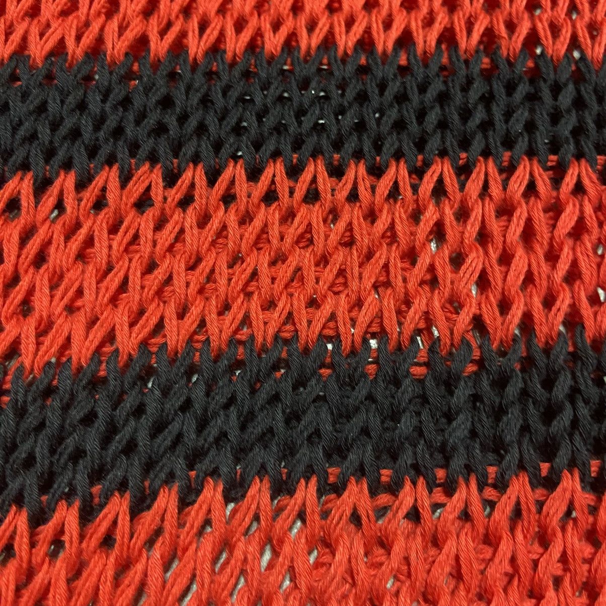 Raf Simons Archive Redux - AW97 Striped Open Knit Cotton Sweater Size US S / EU 44-46 / 1 - 4 Thumbnail