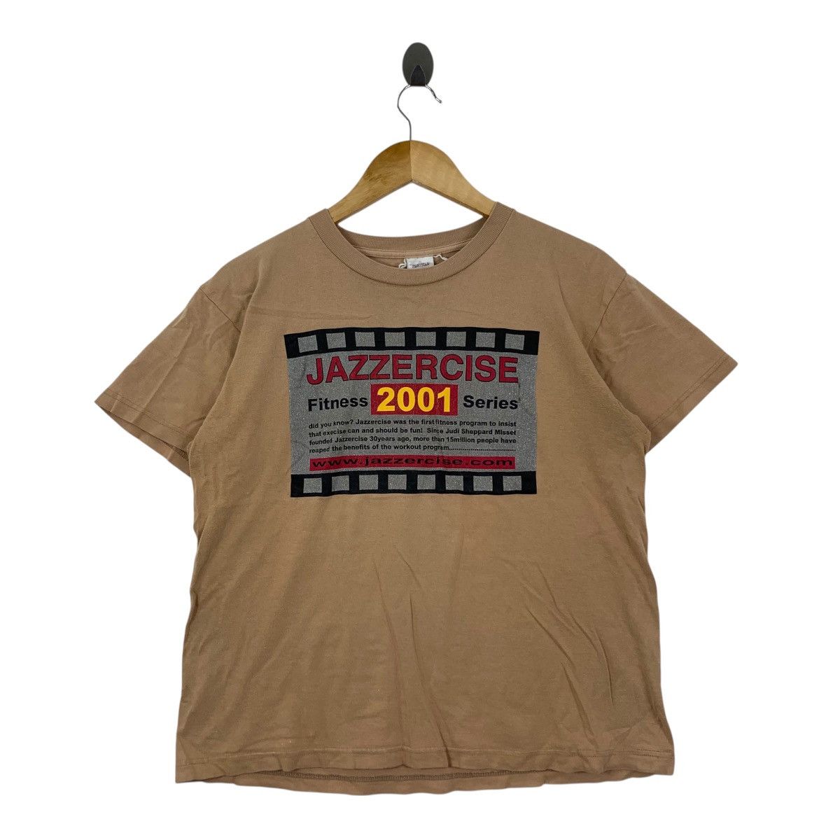 Vintage Y2K JAZZERCISE FITNESS SERIES 2001 Short Shirt