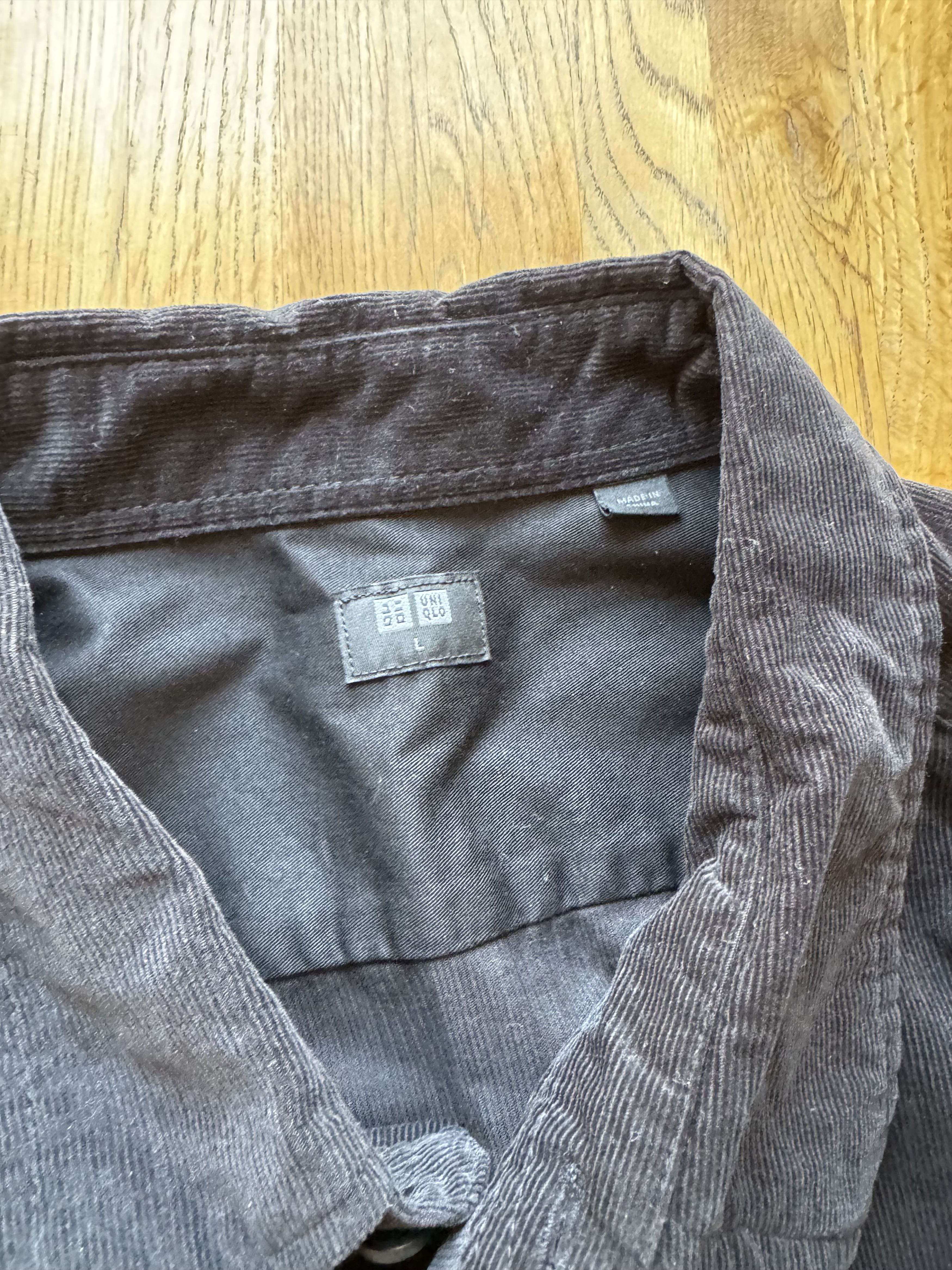 Uniqlo Uniqlo Black Corduroy Oxford Size US L / EU 52-54 / 3 - 3 Thumbnail
