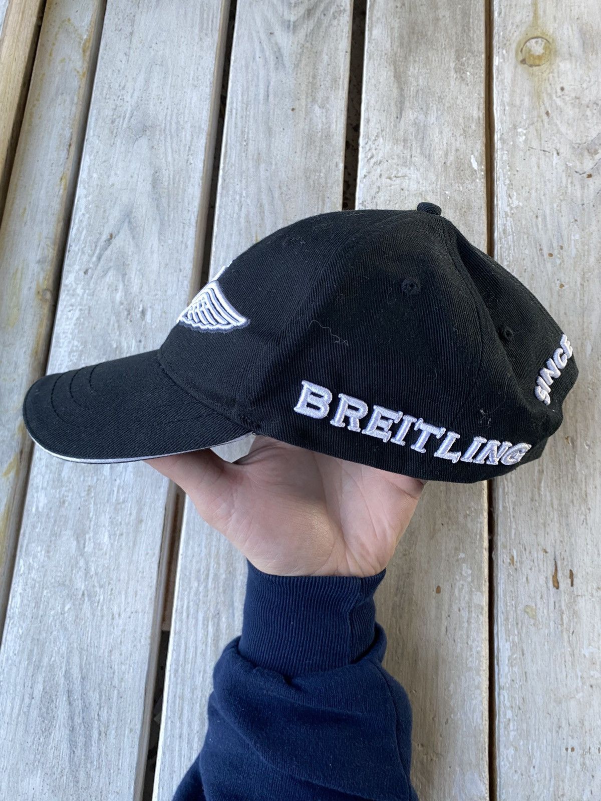 Breitling × Vintage Vintage 90s Breitling Logo Cap Hat Rolex Cartier Omega Size ONE SIZE - 3 Thumbnail