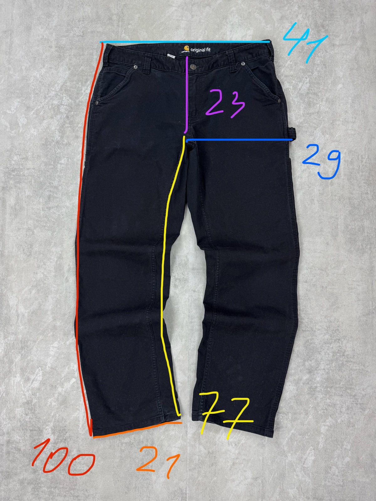 Carhartt Carhartt Originals Fit Womens Work Pants Black Size 12 Size 34" / US 12 / IT 48 - 12 Thumbnail