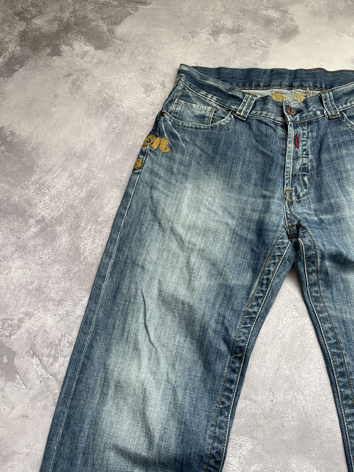 Replay Vintage Replay Baggy Jeans Big Logo Embroidered y2k Denim Size US 34 / EU 50 - 5 Thumbnail