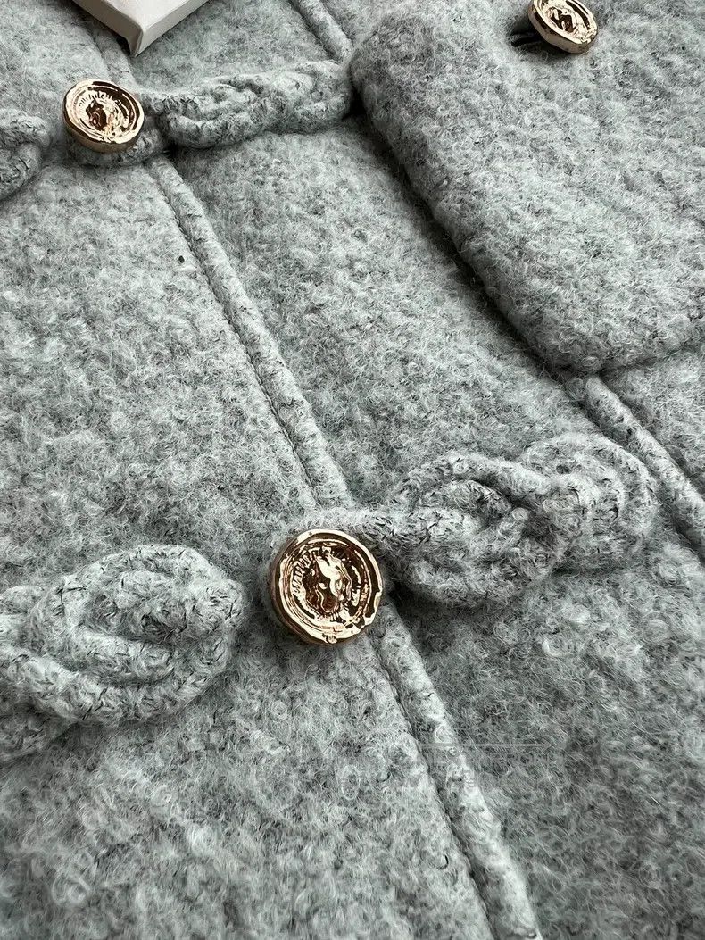 Chanel Chanel Chinese-style buckled grey hat coat Size XS / US 0-2 / IT 36-38 - 6 Thumbnail