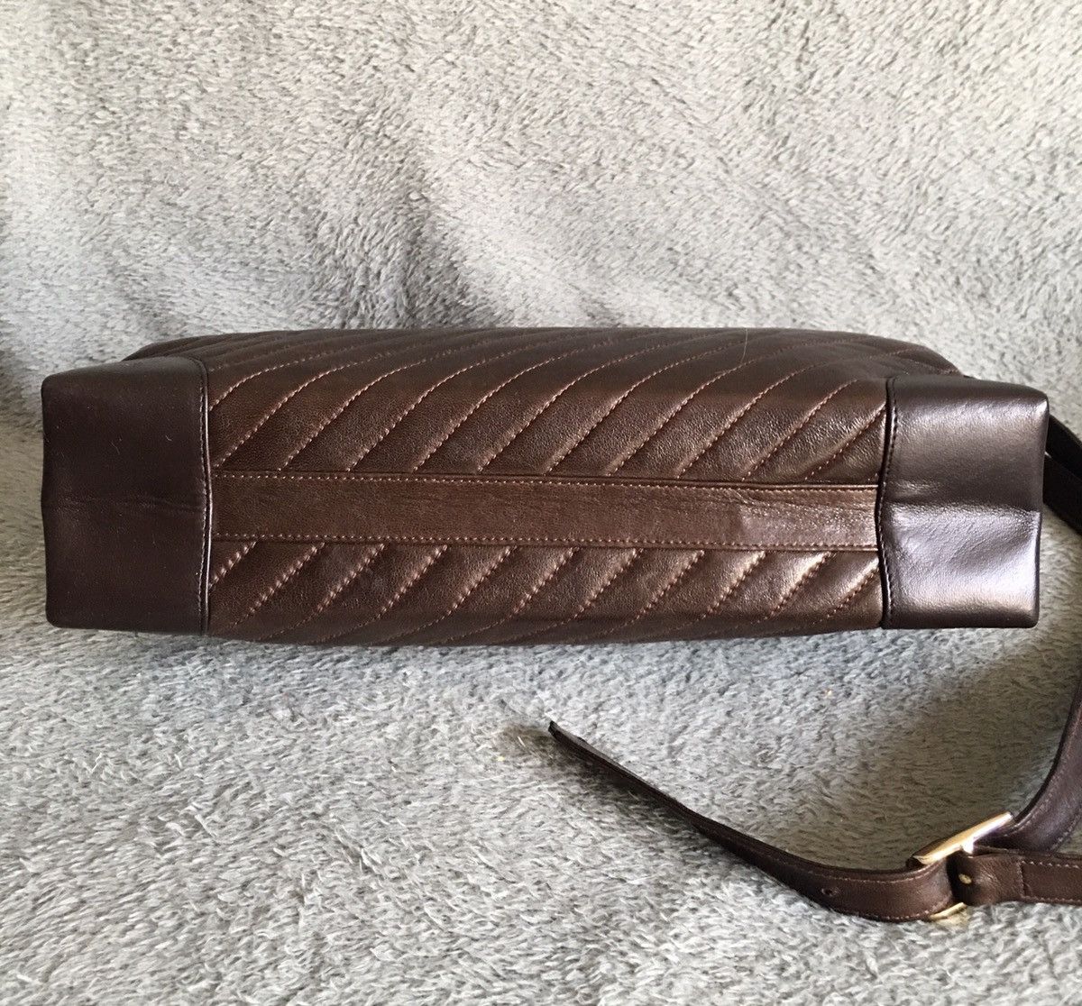 Emilio Pucci × Vintage Emilio Pucci Vintage Brown Leather Shoulder Bag Size ONE SIZE - 8 Thumbnail
