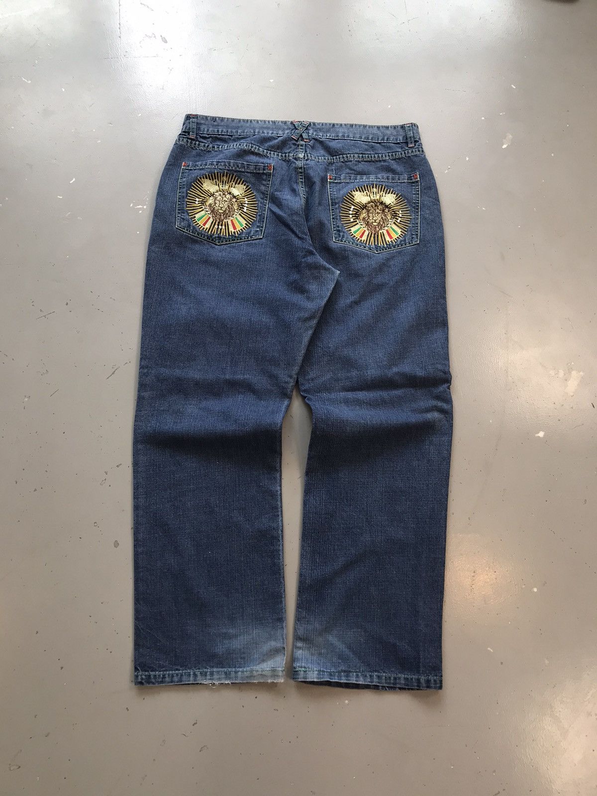 JNCO × Southpole × Vintage Vintage Y2K crazy embroidered denim Size US 38 / EU 54 - 1 Thumbnail