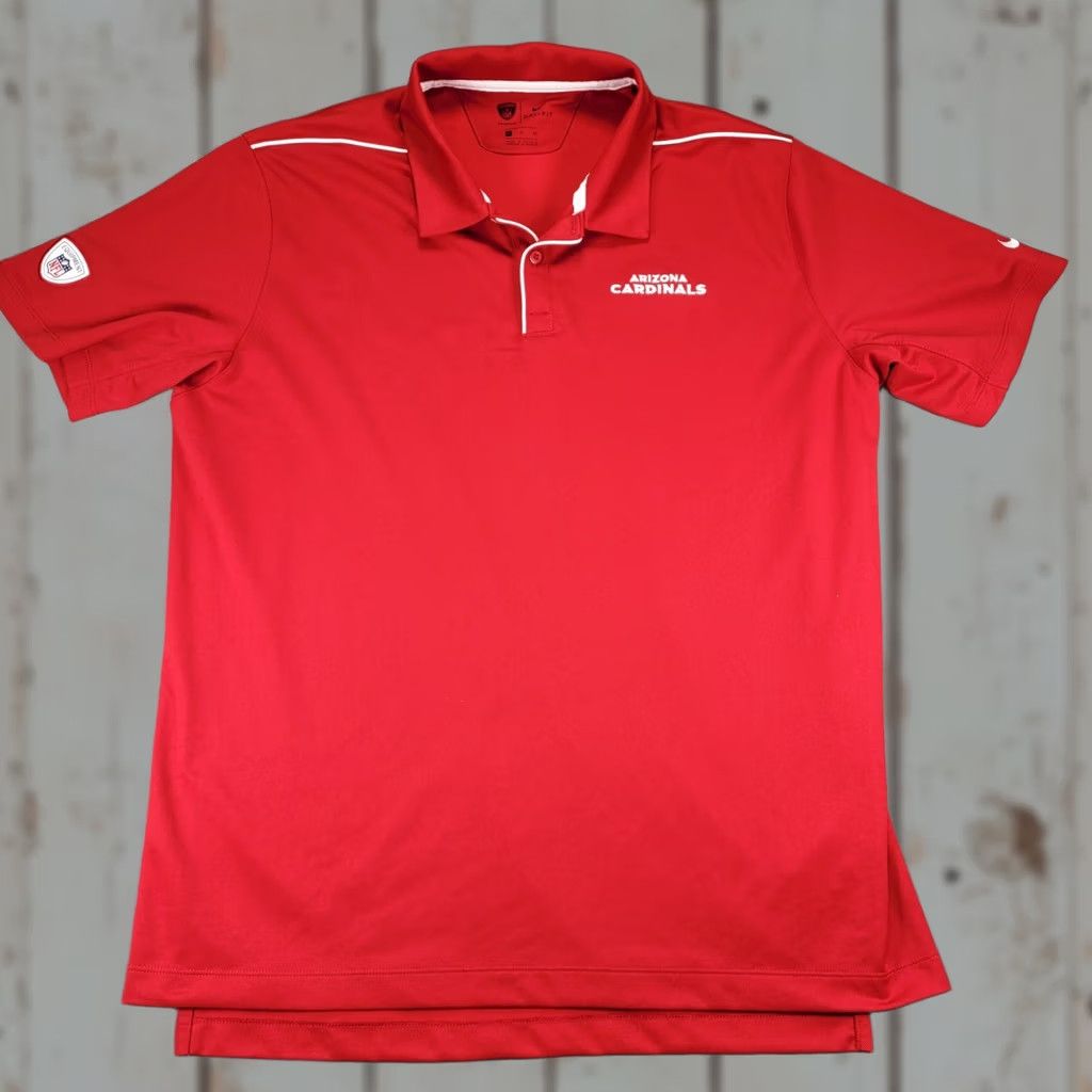 Nike Nike Arizona Cardinals Polo Shirt NFL On-Field Dri-FIT Red Mens XL Size US XL / EU 56 / 4 - 1 Thumbnail