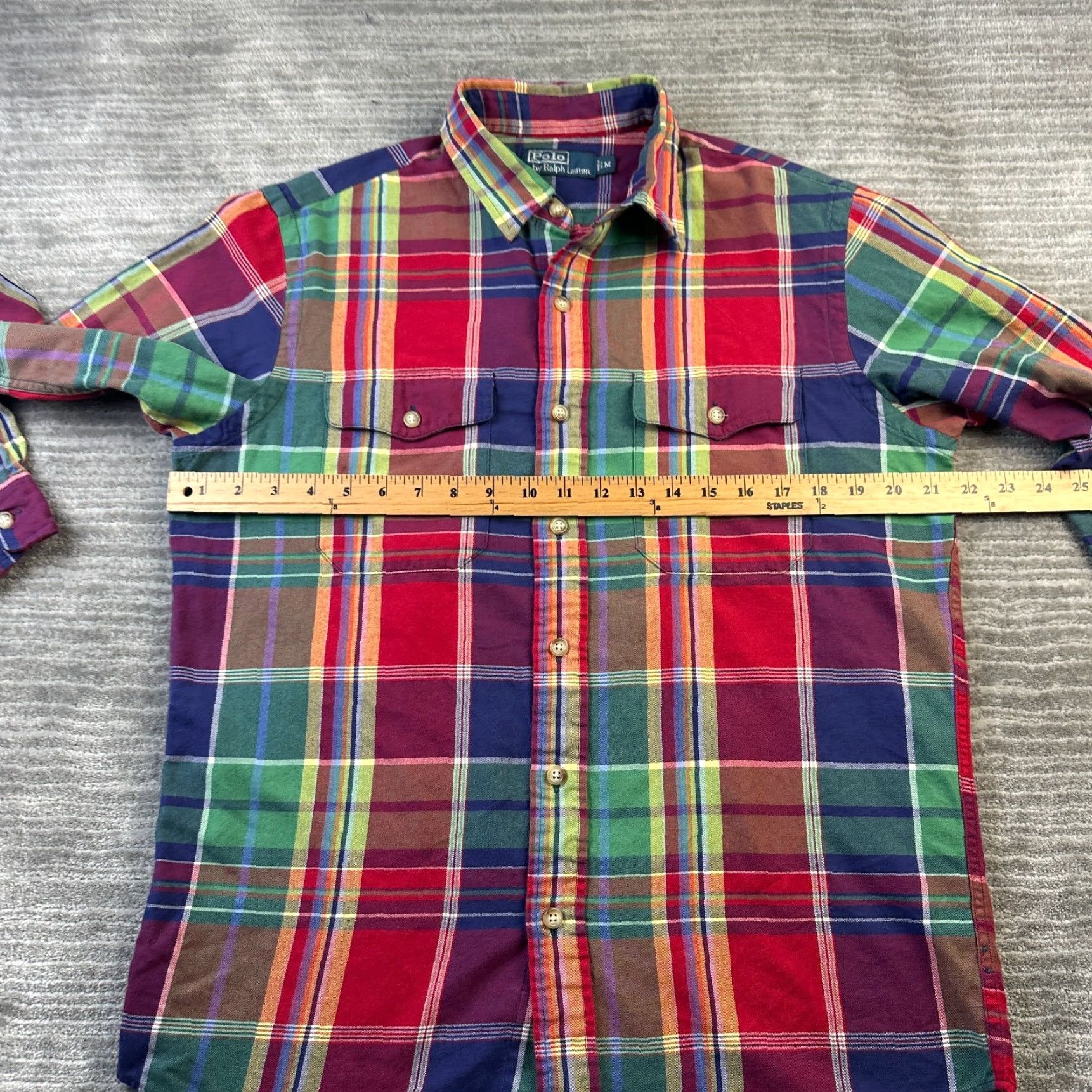 Polo Ralph Lauren Polo Ralph Lauren Shirt Medium Double Pocket Button Up Southwestern Work Mens Size US M / EU 48-50 / 2 - 7 Thumbnail