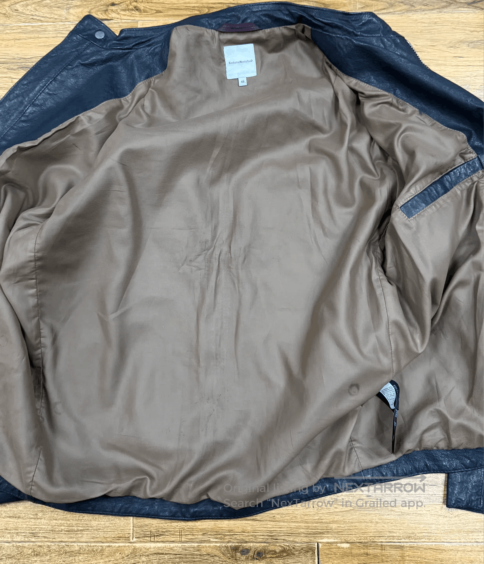 Costume National Black Lambskin Leather Jacket for Men. Size US M / EU 48-50 / 2 - 3 Thumbnail