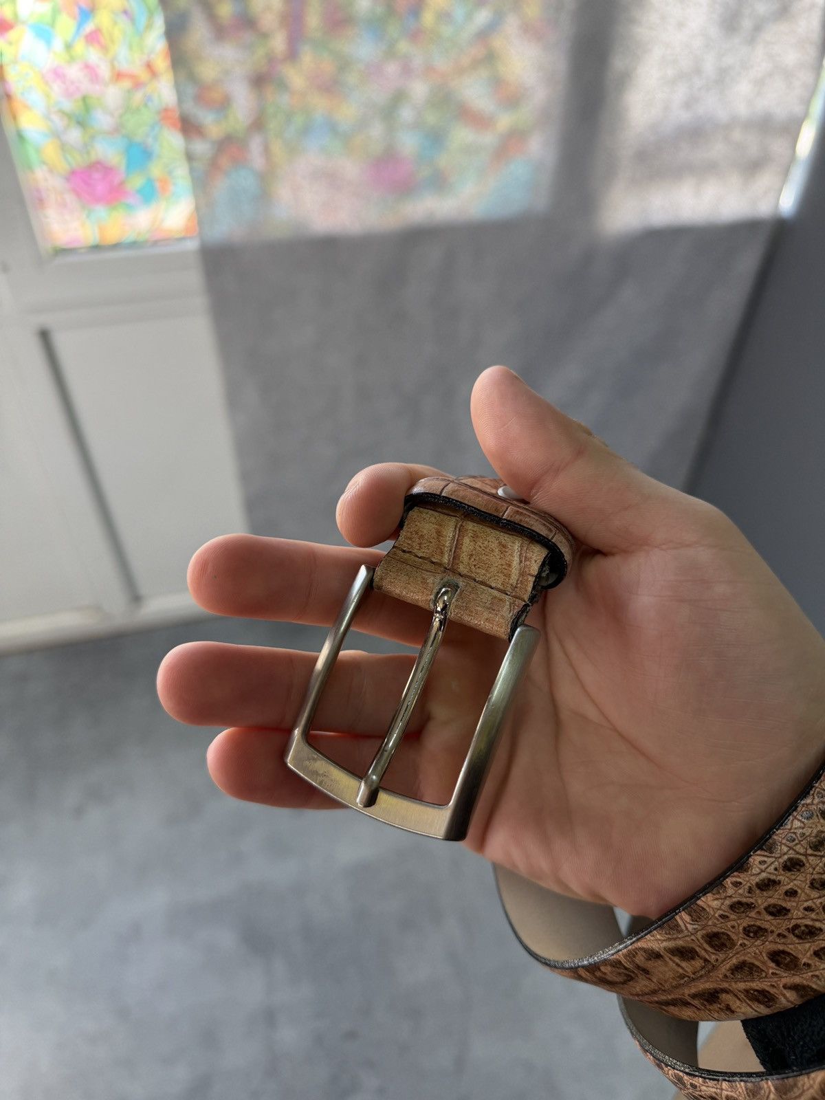 Japanese Brand 00ʼS NUMBER NINE STYLE JAPAN LEATHER Y2K BELT ARCHIVE TIGER Size ONE SIZE - 6 Thumbnail