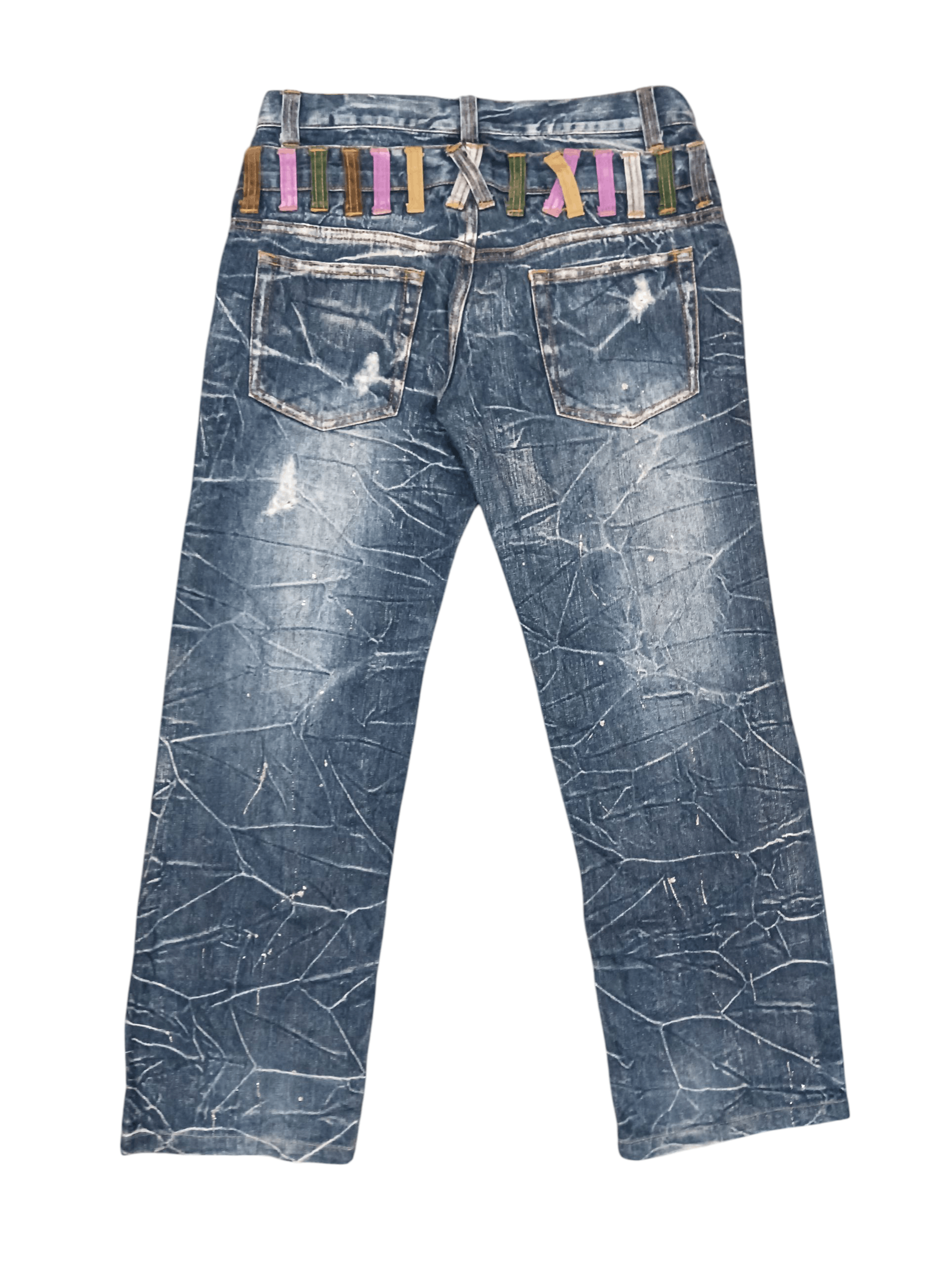 Other Nylaus Jeans Distressed Double Waist Size US 38 / EU 54 - 2 Thumbnail