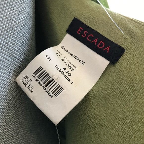 Escada NWT Escada Pleated Draped Fishtail One-Shoulder Green Specia Size M / US 6-8 / IT 42-44 - 7 Thumbnail