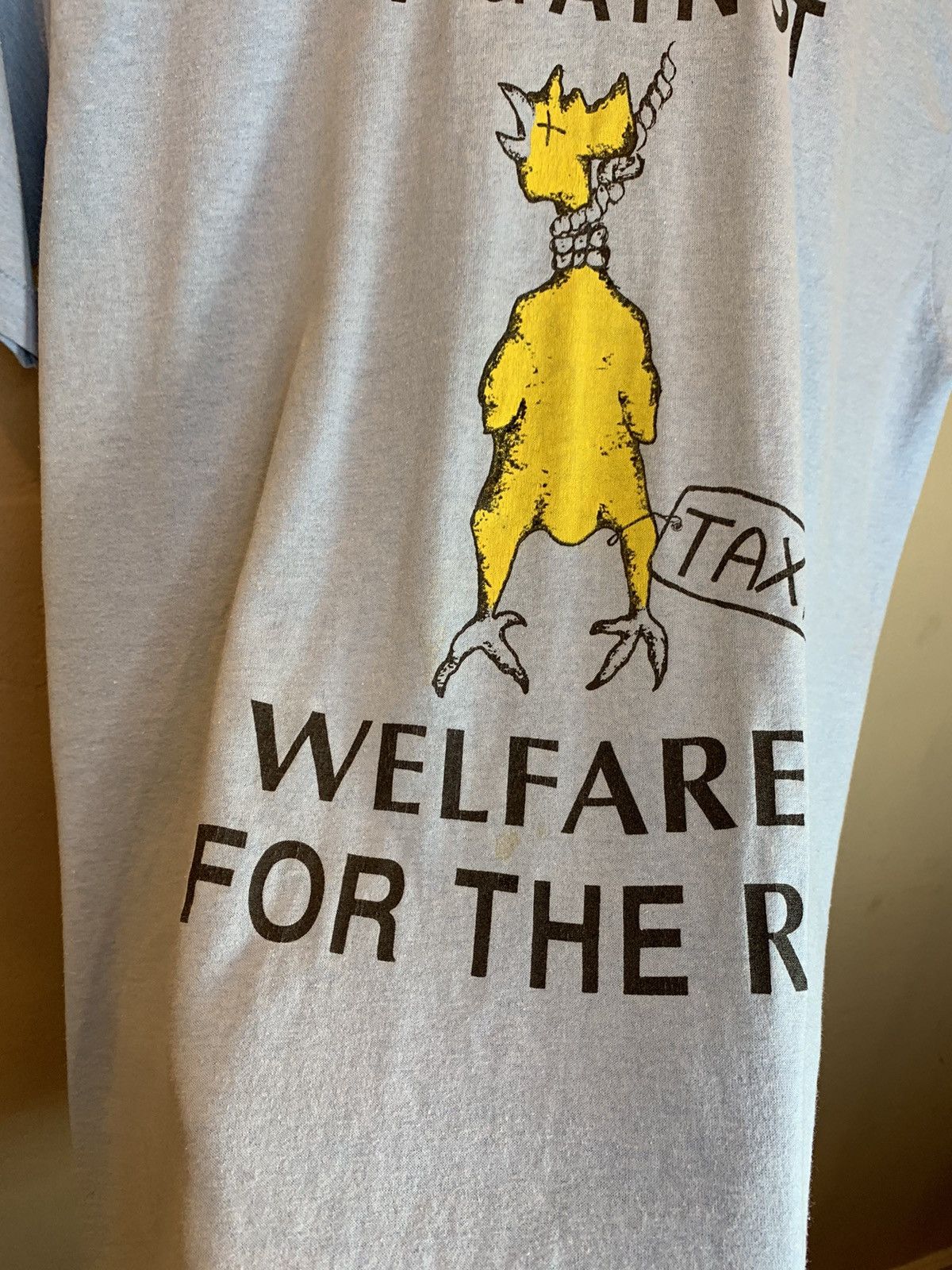 Vintage RARE Vintage 70s Citizens Against Welfare For The Rich Shirt Size US L / EU 52-54 / 3 - 6 Thumbnail