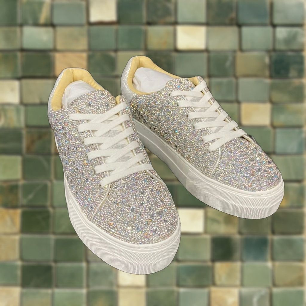 VINTAGE BETSEY JOHNSON Sneaker Women's Casual lace-up Silver