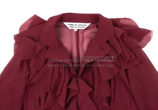 Comme des Garcons Comme Des Garcons Red vintage segmented design sheer top Size S / US 4 / IT 40 - 5 Thumbnail
