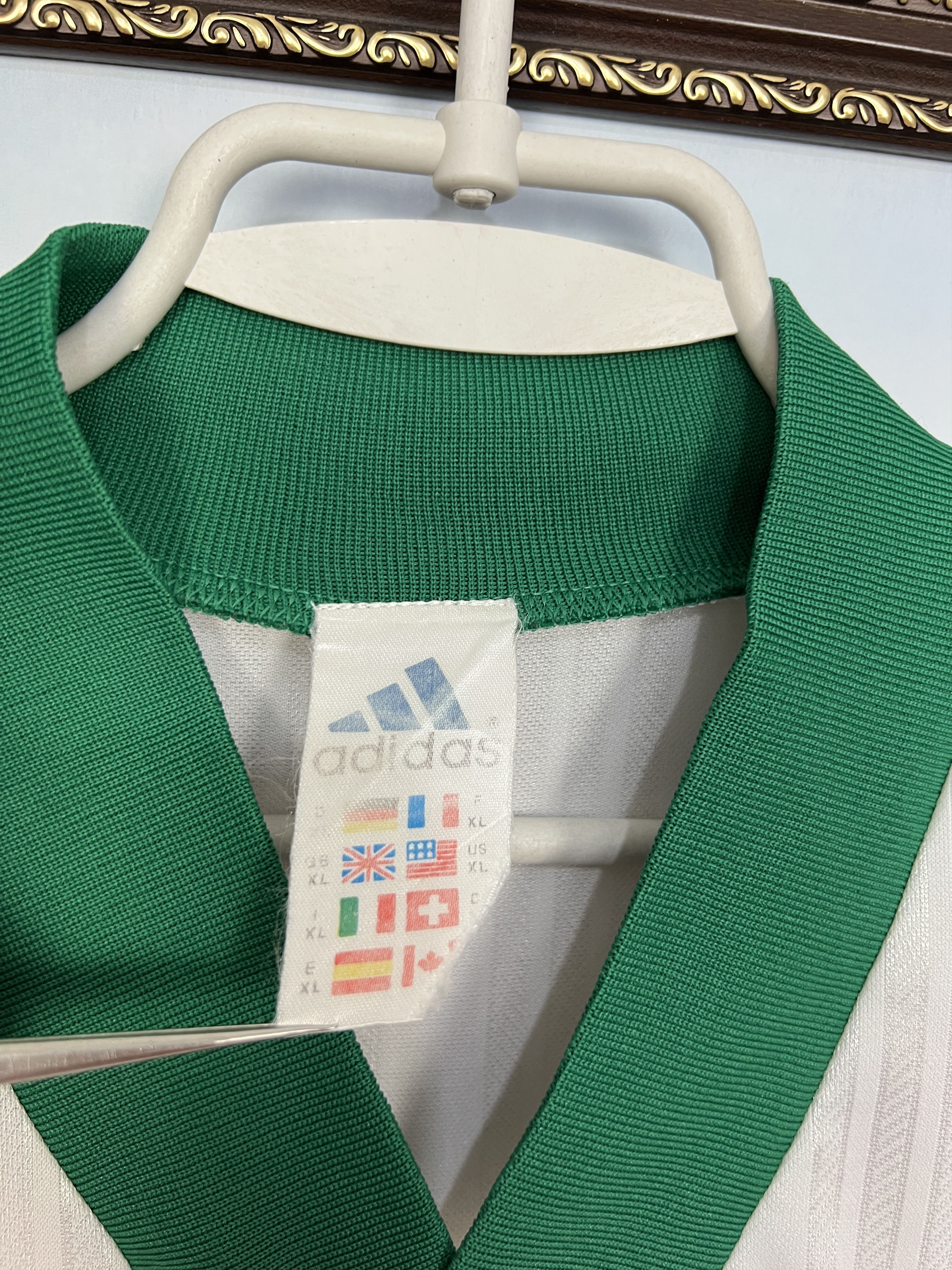 Adidas Vintage Football Template Shirt Soccer Green Long Sleeve Size US XL / EU 56 / 4 - 7 Thumbnail