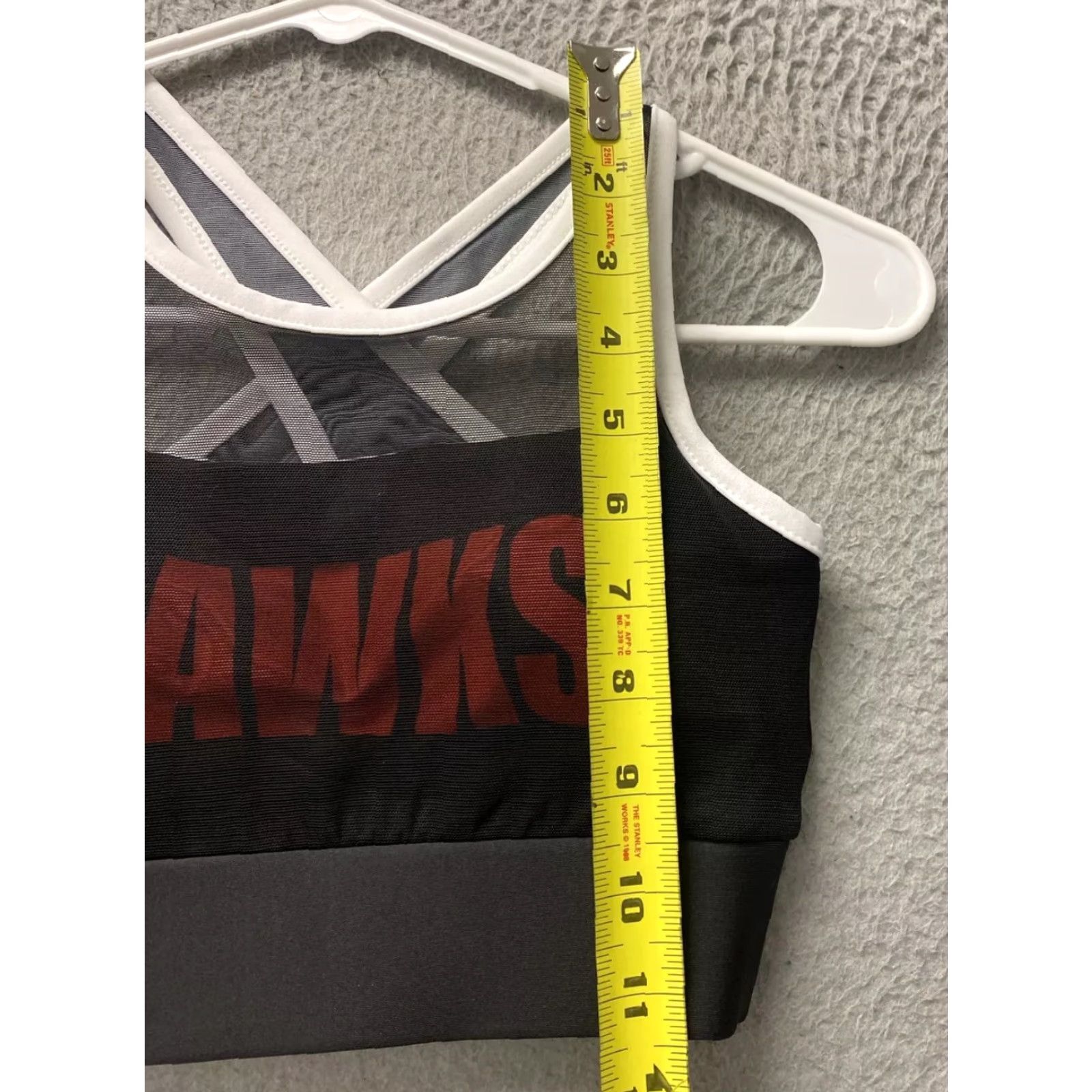 Logo 7 Varsity Women's Top Bra Small Hawks Black Big Logo / 113-23 Size S / US 4 / IT 40 - 4 Thumbnail