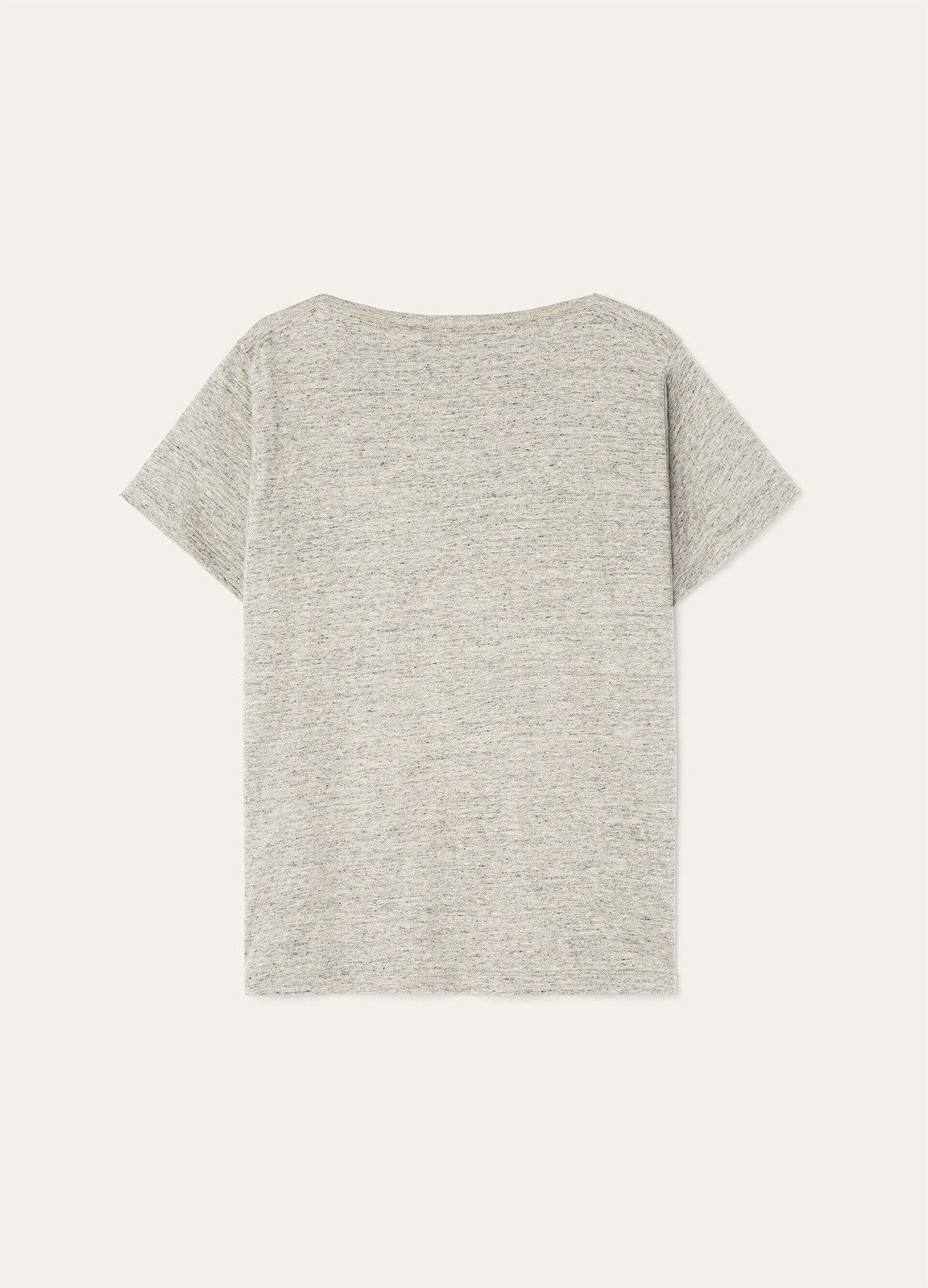 Loro Piana o1srvl11e0526 FAP0853 Luino Boatneck T-Shirt in Grey Size M / US 6-8 / IT 42-44 - 2 Thumbnail