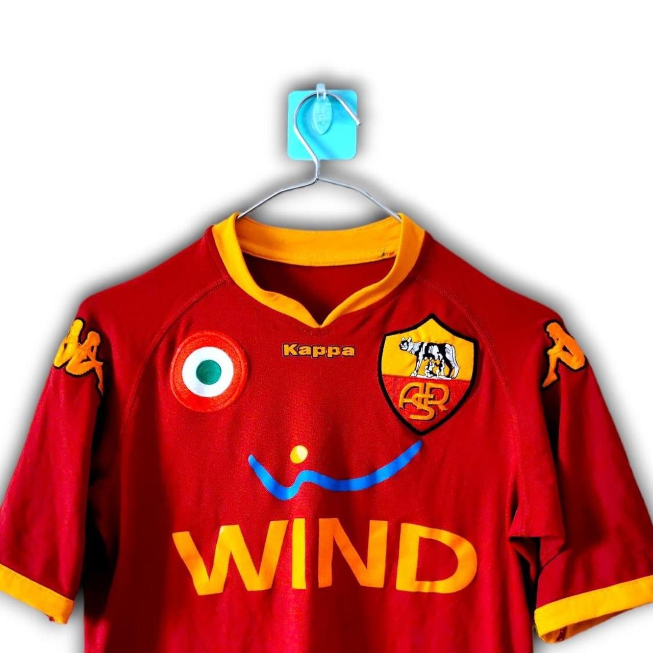 Kappa As Roma Italy 2007 2008 Home Shirt Jersey Size US S / EU 44-46 / 1 - 1 Thumbnail