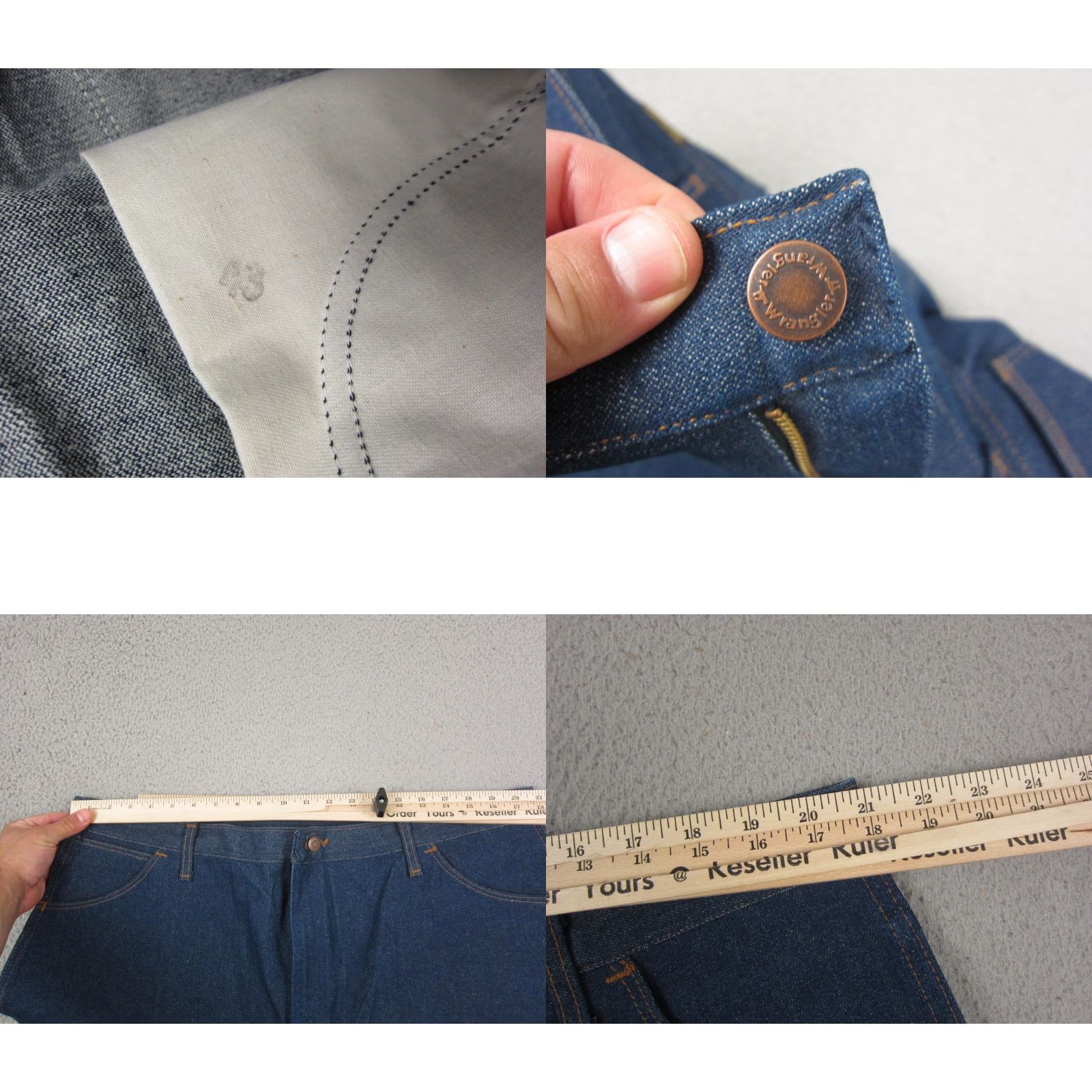 Wrangler Vintage Wrangler Jeans Mens 44 32 Blue Cowboy Bootcut Made in USA Wrangler Cowboy Cut 945DEN 70s Size US 44 / EU 60 - 8 Thumbnail