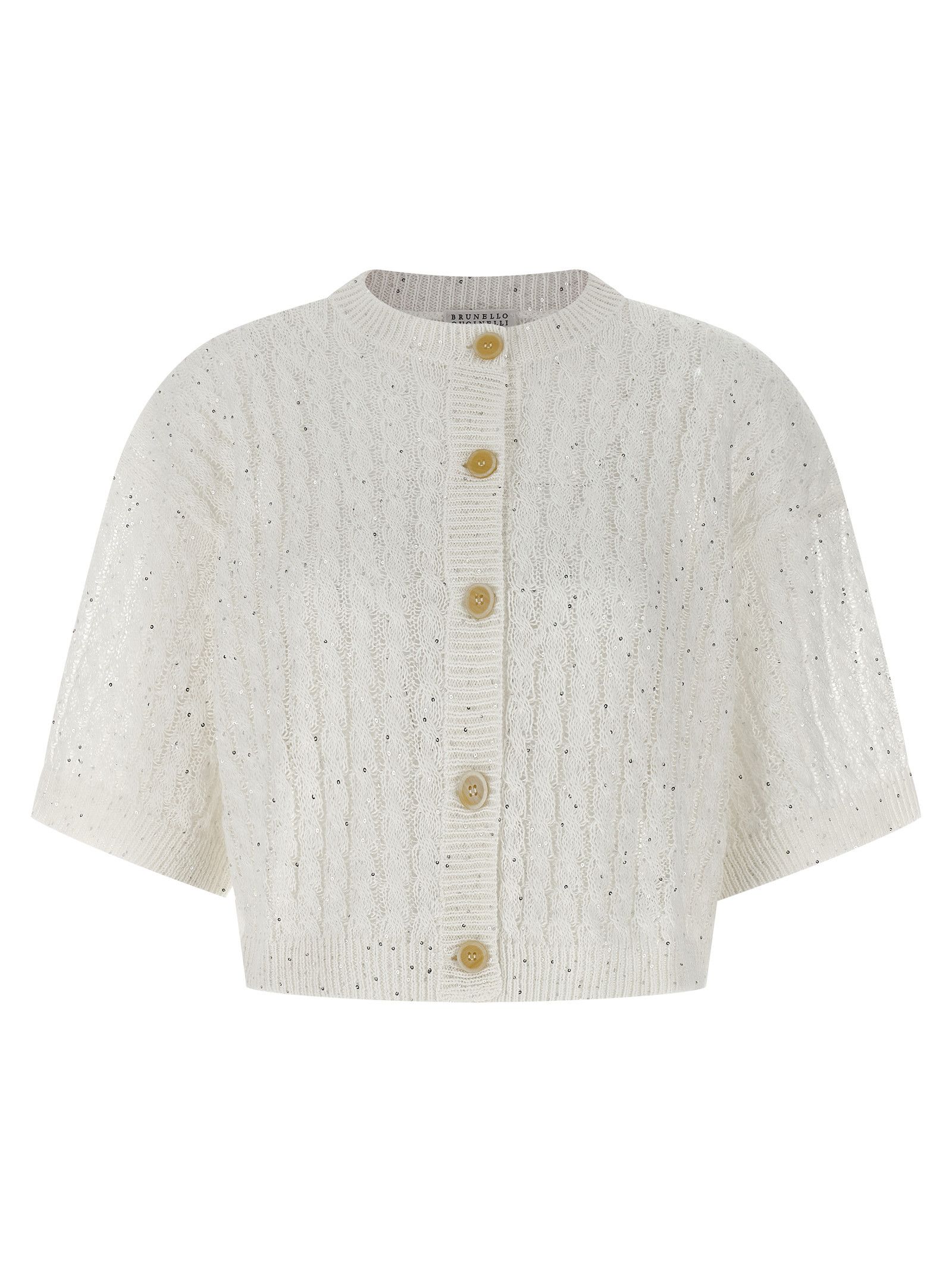 Brunello Cucinelli 'Dazzling Cable' Cardigan Size XL / US 12-14 / IT 48-50 - 1 Thumbnail