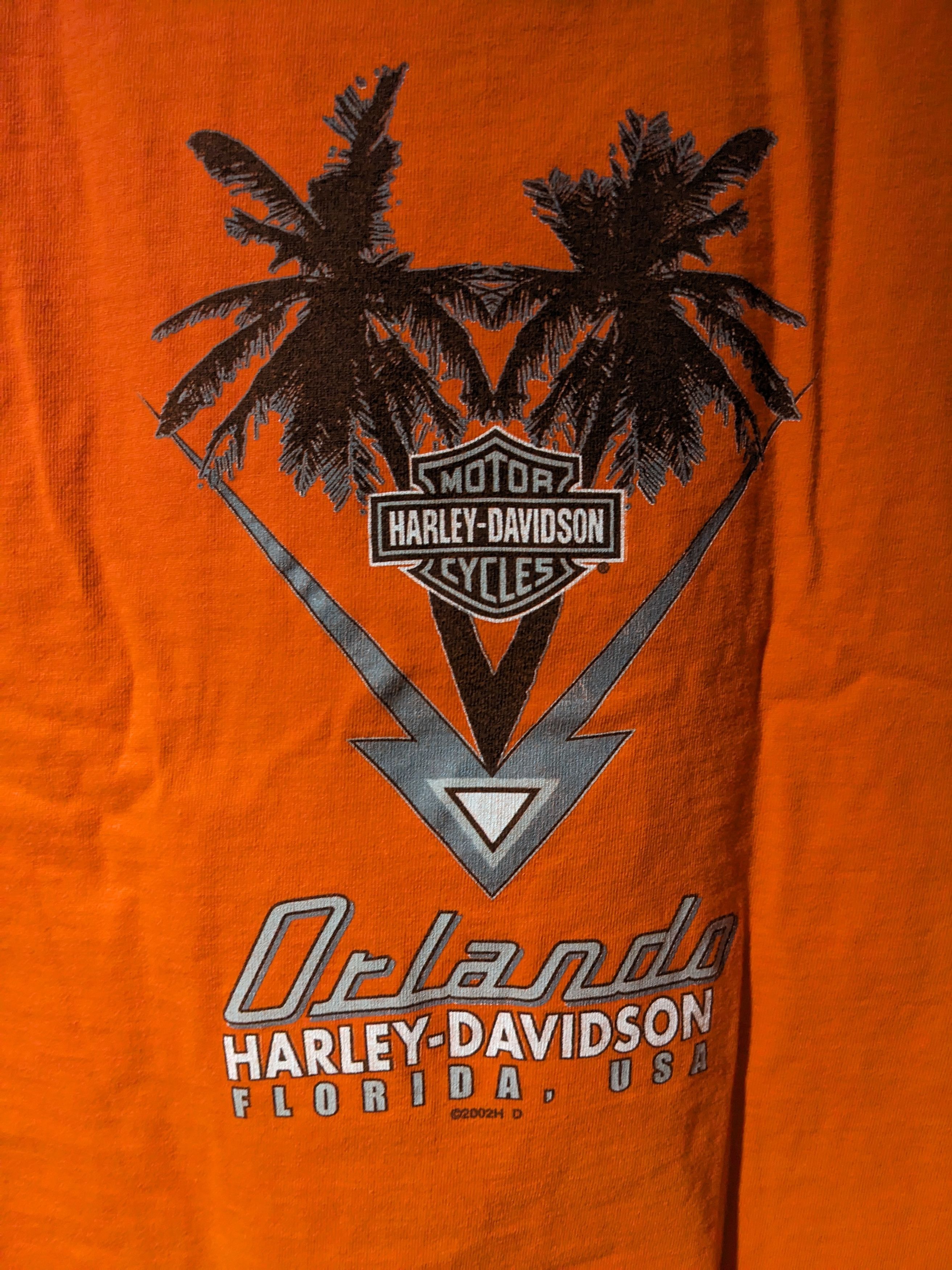 Harley Davidson × Vintage Vintage 2003 Harley Davidson Motorcycle Orlando T-Shirt Size US L / EU 52-54 / 3 - 7 Thumbnail