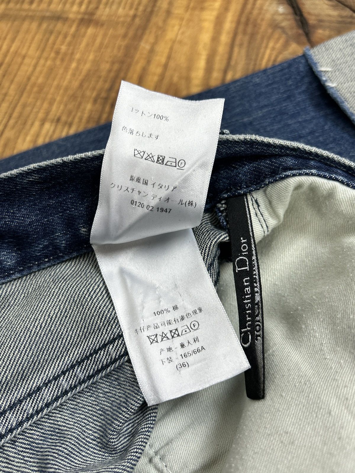 Dior Christian Dior CD01 Boyfriend Washed Denim Jeans Indigo Size 27" / US 4 / IT 40 - 10 Thumbnail
