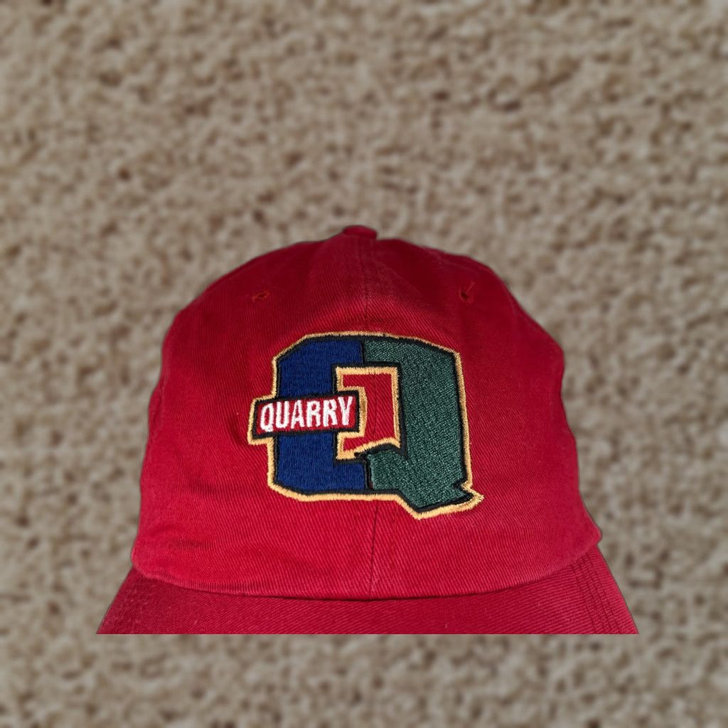 Vintage Ahead Quarry Hat Cap Strap Back Adult Red Cotton Embroidered Twill Baseball Cap Men Size One Size Adjustable Lightweight Casual Outdoor Sports Logo Size ONE SIZE - 1 Thumbnail
