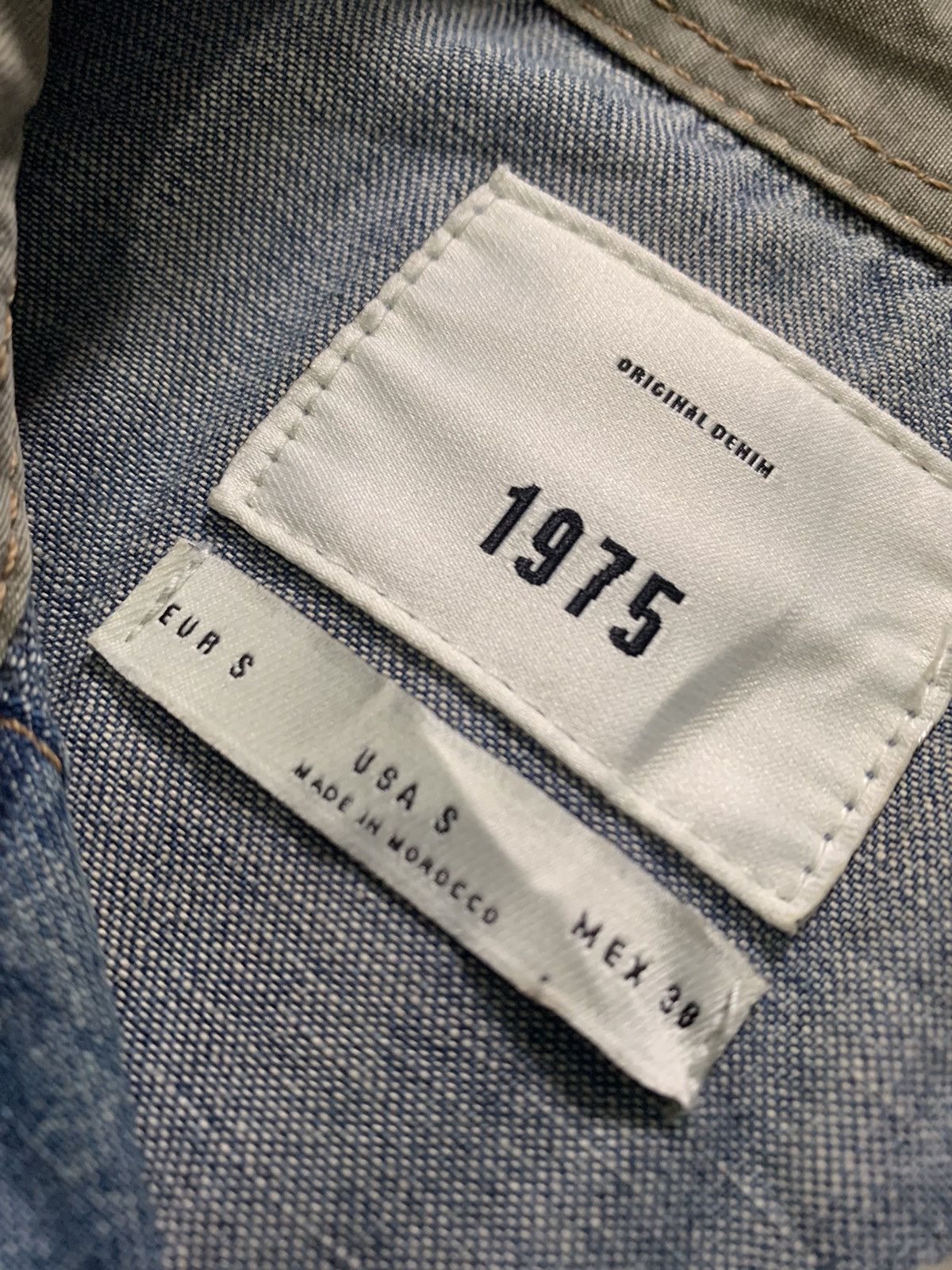 The 1975 The 1975 Distressed Denim Long Shirt by Zara Size US S / EU 44-46 / 1 - 4 Thumbnail