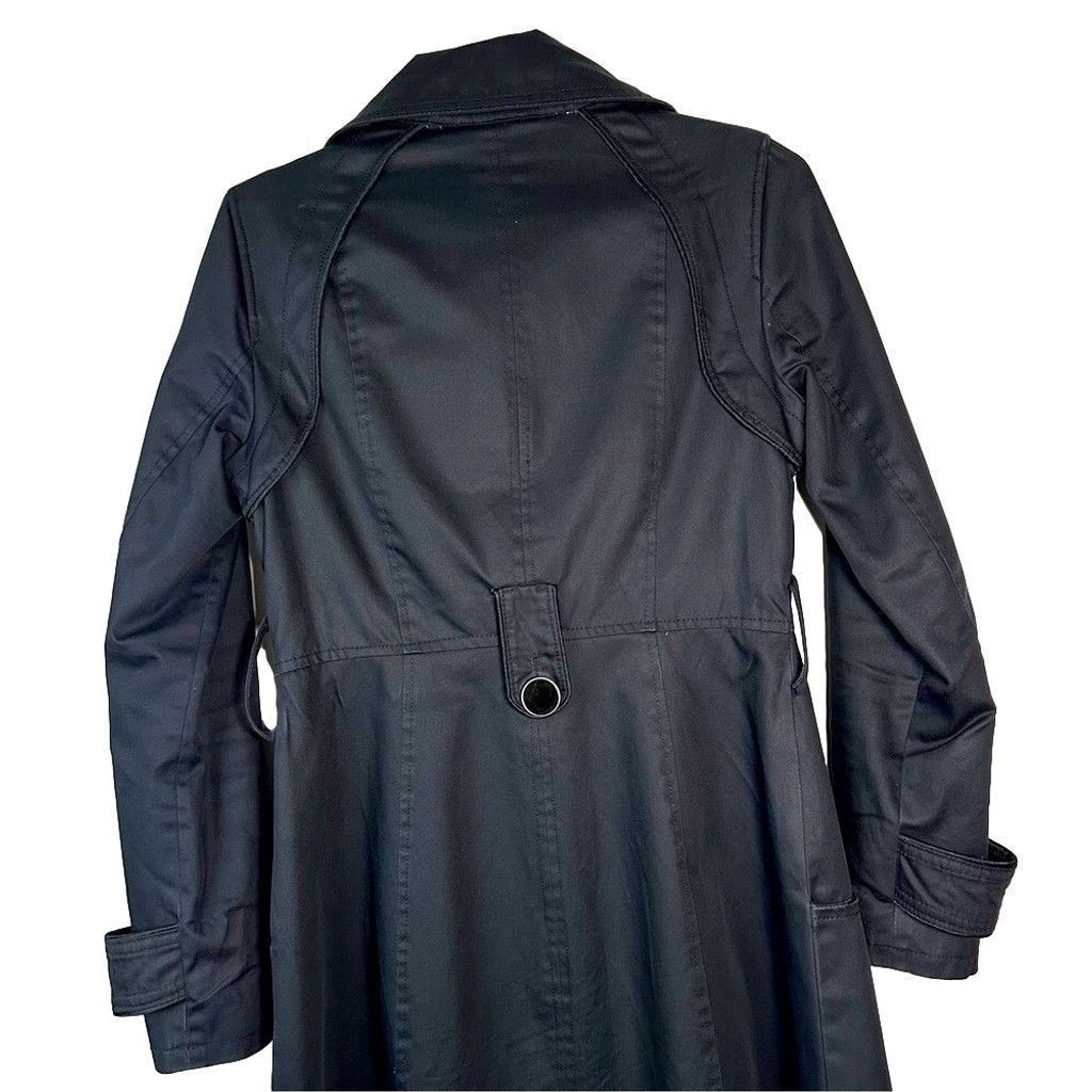 Soia & Kyo Soia&Kyo Mid Length Double Breasted Trench Coat Black Small Size S / US 4 / IT 40 - 3 Thumbnail