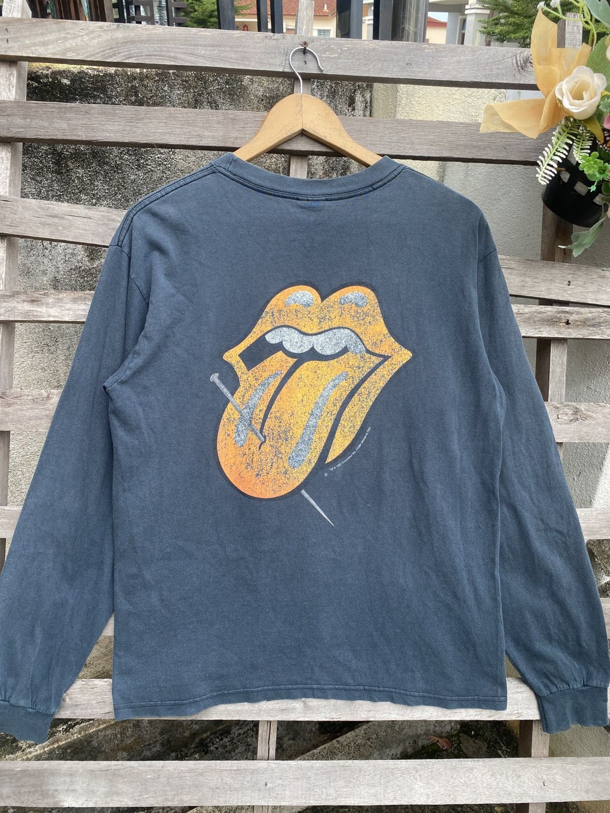 Band Tees Vintage Sunfaded Rolling Stones Long Sleeve Tshirt Size US M / EU 48-50 / 2 - 1 Thumbnail