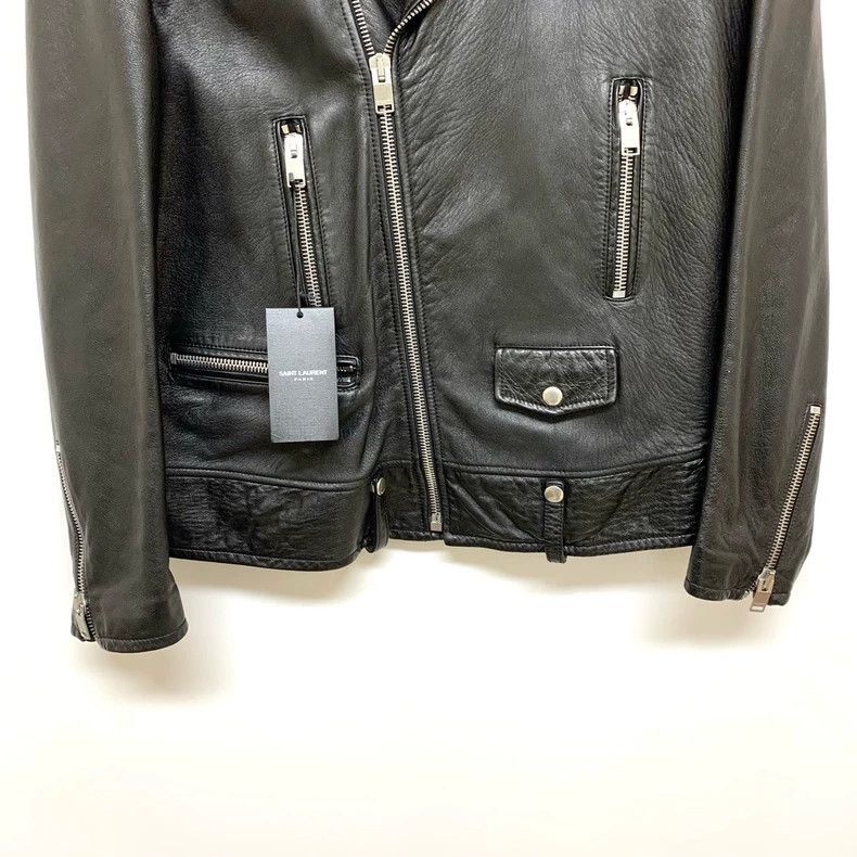 Saint Laurent Paris Saint Laurent Paris Leather motorcycle jacket 2505-Nextarro Size US M / EU 48-50 / 2 - 4 Thumbnail