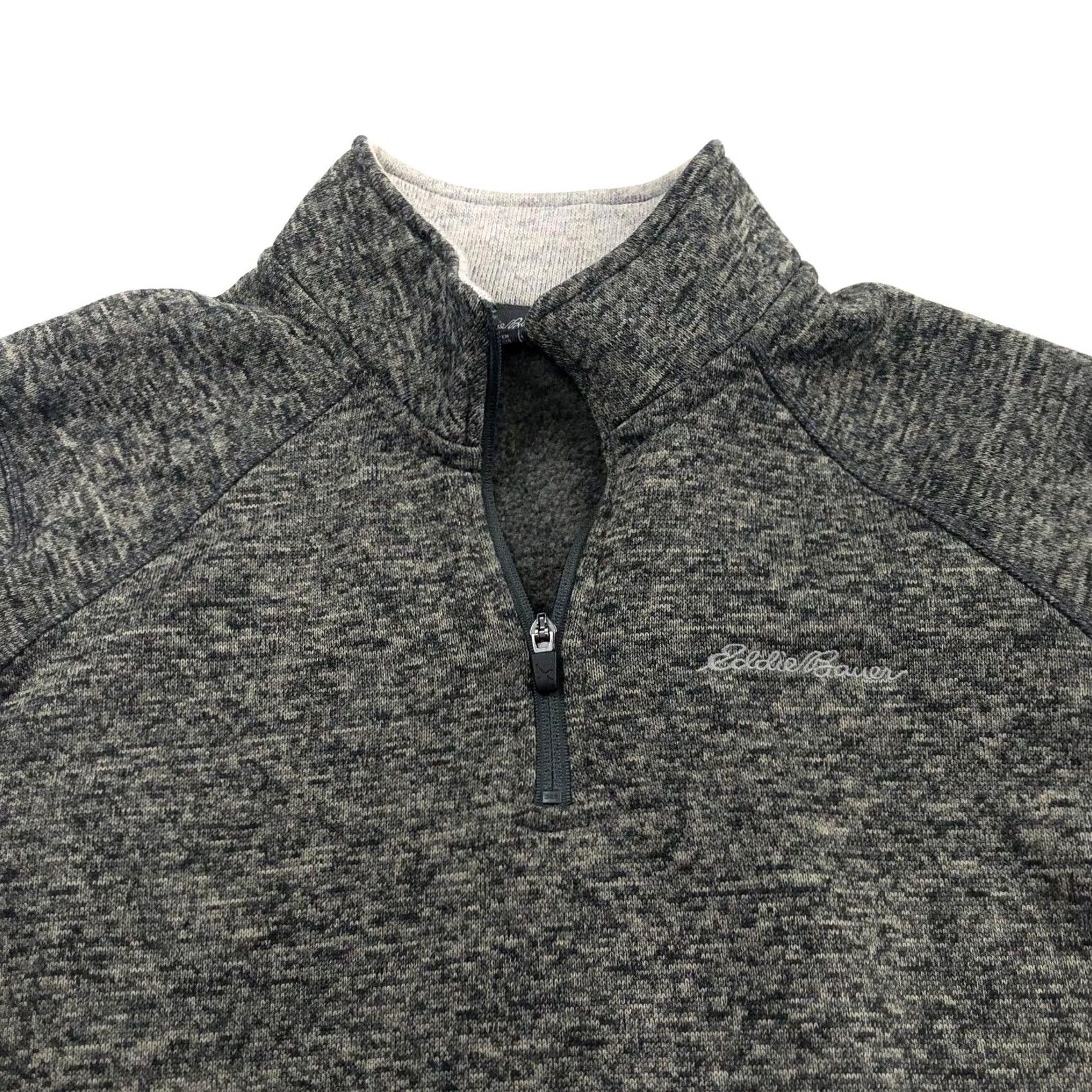 Eddie Bauer Eddie Bauer Sweater V-Neck Pullover 1/4 Zip Fleece MINT Large Gray Mens Regular Knit Style/Seasonal Classic Modern Casual Workwear Size US L / EU 52-54 / 3 - 2 Thumbnail