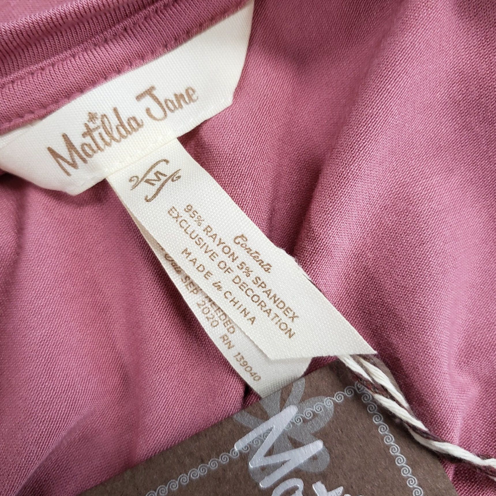 Vintage Matilda Jane Womens T-Shirt Sz Medium Pink Dolman 3/4 Sleeve Long Car Ride Tee Size M / US 6-8 / IT 42-44 - 6 Thumbnail