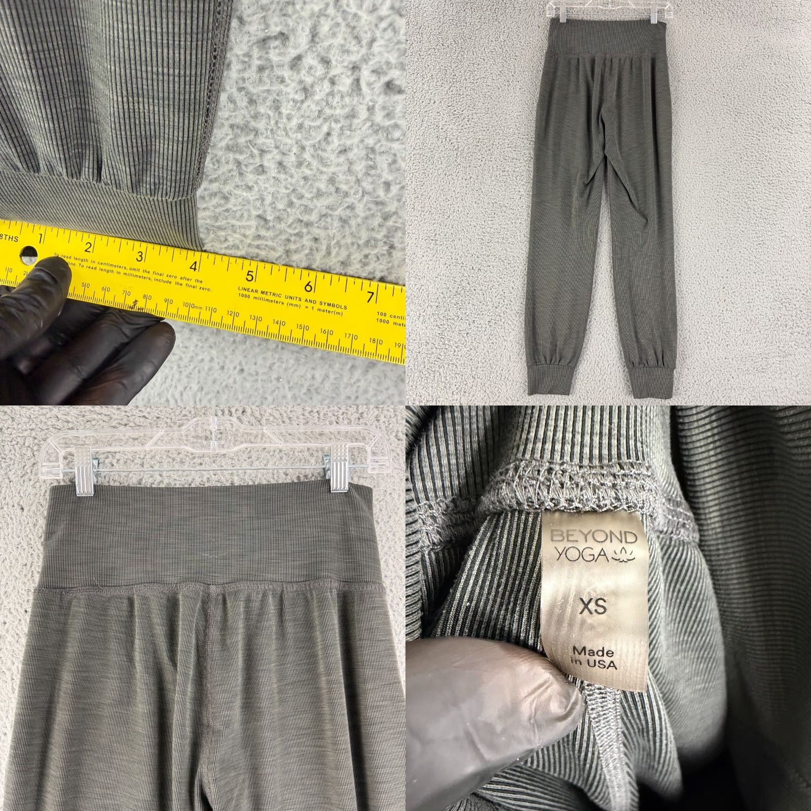 Beyond Yoga Beyond Yoga Rib Midi Jogger Pants Women XS Heathered Gray High-Rise Pull On Jogger Athletic Pants Women XS Gray Lightly Worn Size 26" / US 2 / IT 38 - 8 Thumbnail