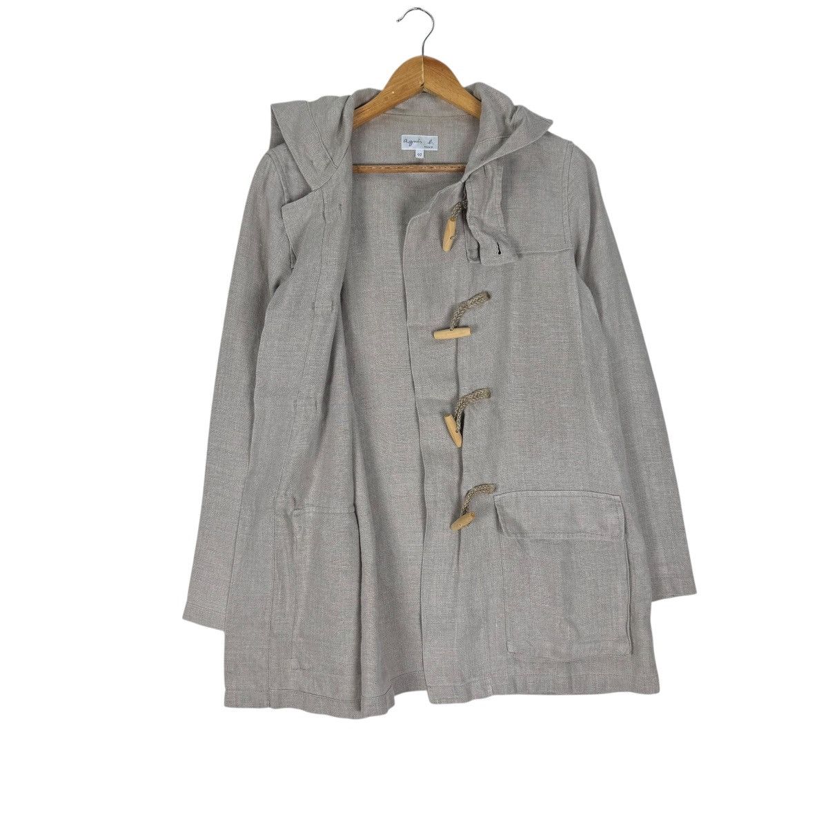 agnes b. ☀️AGNES B HOODIE DUFFLE LINEN JACKET Size M / US 6-8 / IT 42-44 - 7 Thumbnail