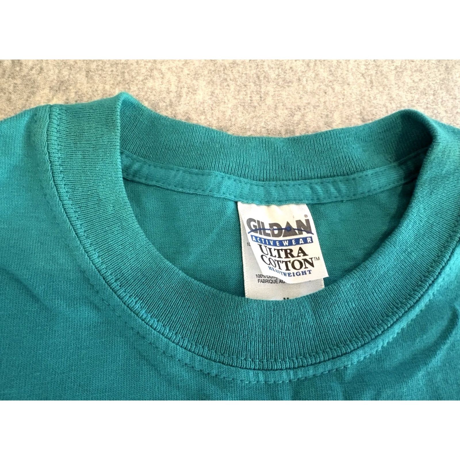 Gildan VINTAGE Spice Girls What I Really Really Want Wannabe T-Shirt Men M Green 90s Music Graphic Print Crew Neck Short Sleeve Gildan Cotton Size US M / EU 48-50 / 2 - 2 Thumbnail