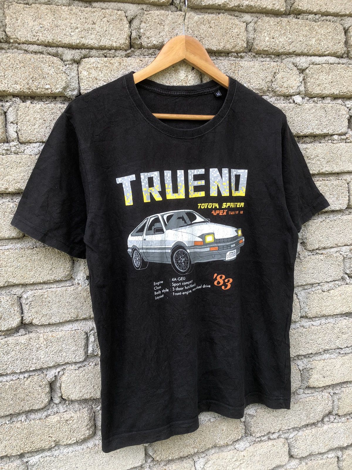 Japanese Brand × Vintage Vintage 1983 Toyota Sprinter Trueno AE86 Initial D Tshirt Size US M / EU 48-50 / 2 - 2 Thumbnail