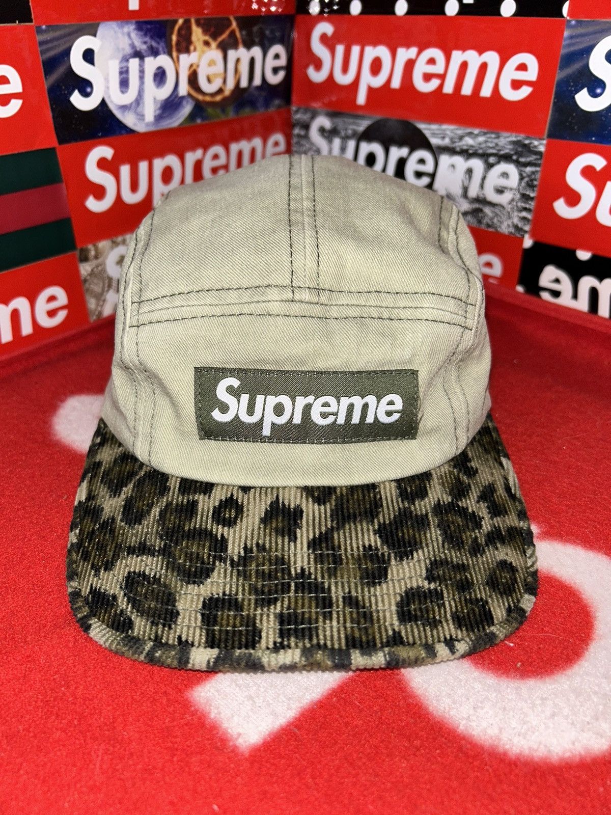 Supreme Supreme Safari Leopard Camp Cap Olive FW11 VNDS RARE HAT Size ONE SIZE - 1 Thumbnail