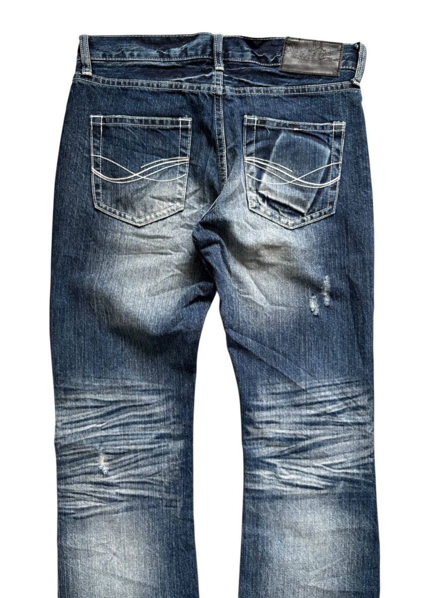 Japanese Brand Vintage Cavaria mudwash studded flared distressed jeans Size US 30 / EU 46 - 7 Thumbnail