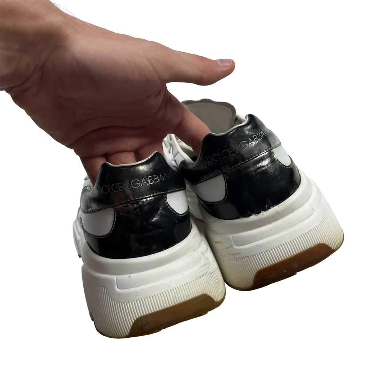 Dolce & Gabbana Dolce & Gabbana Leather Luxury Sneakers Made in Italy White Size US 5 / IT 35 - 5 Thumbnail