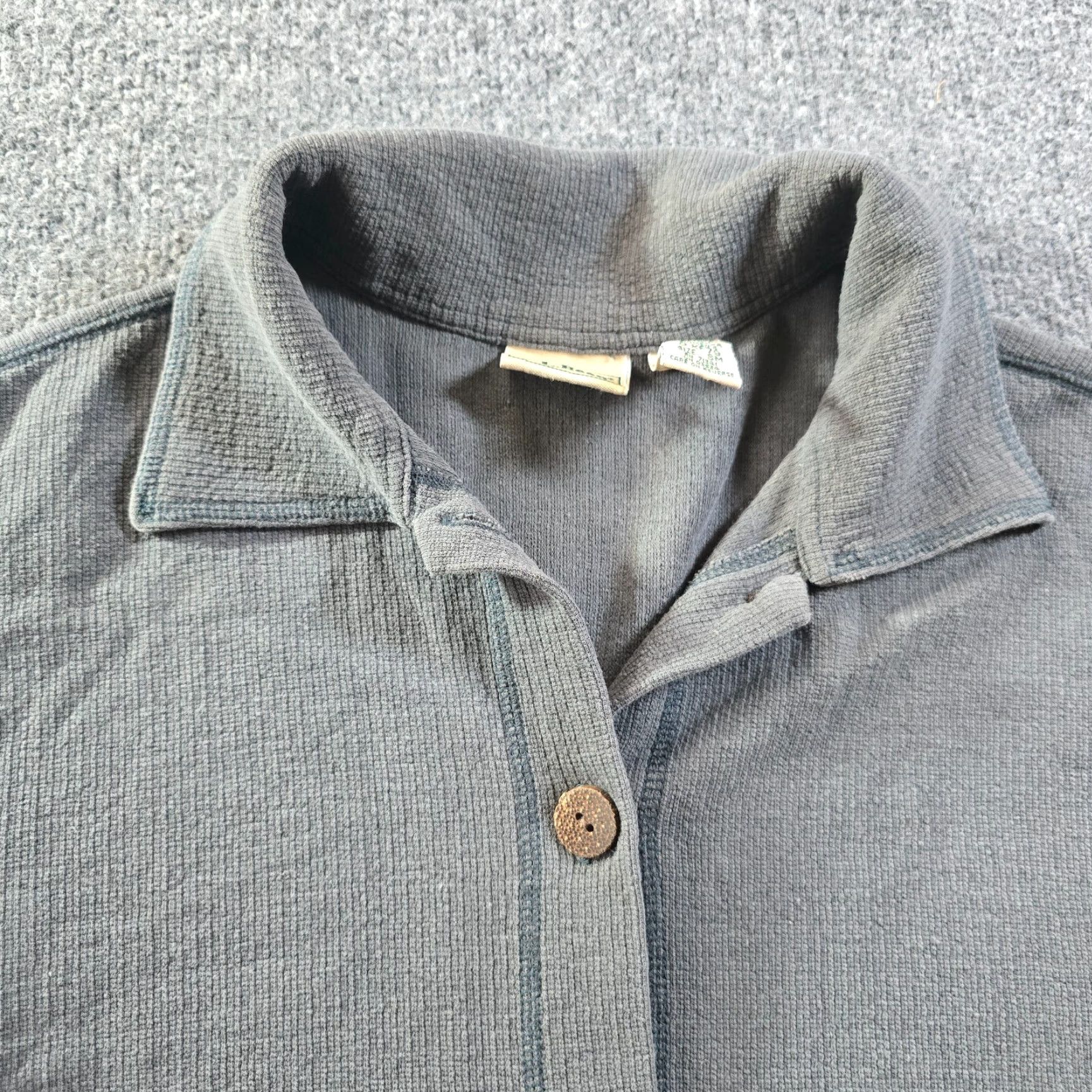 Vintage VINTAGE LL Bean Top Womens Size Small Green Ribbed Button Up Cardigan Lightweight Casual Womens Size S / US 4 / IT 40 - 2 Thumbnail