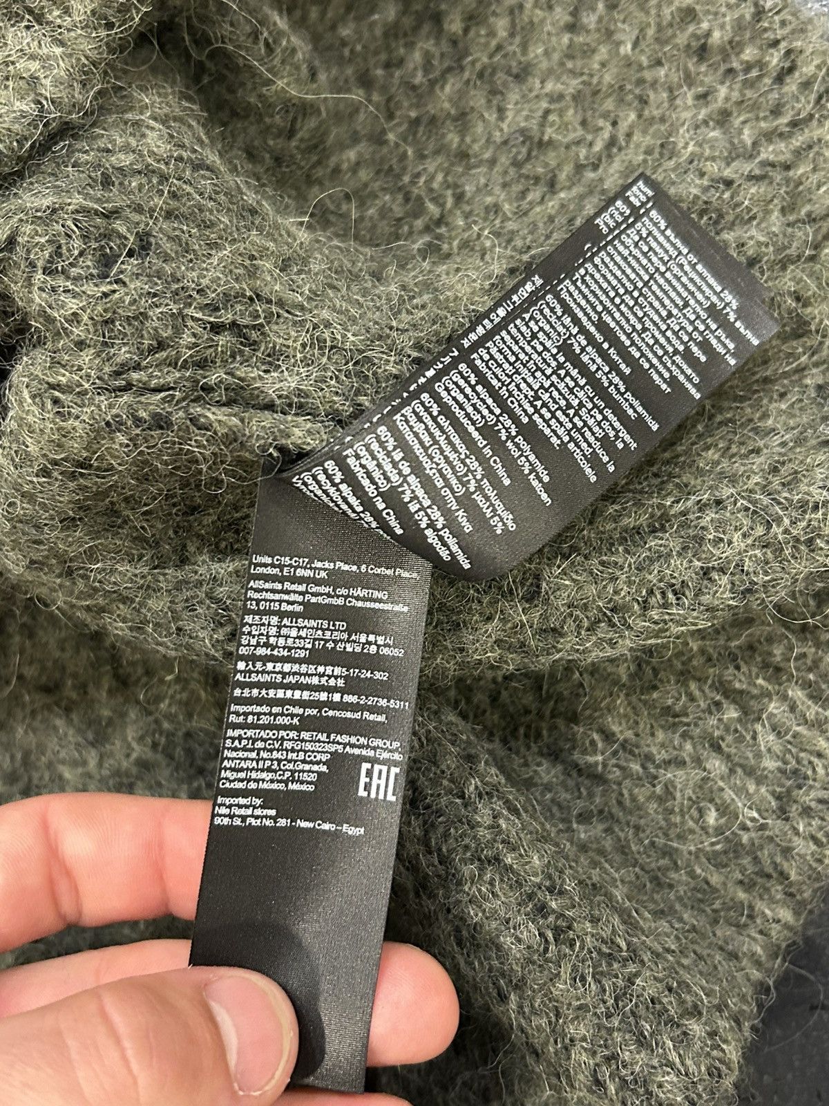 Allsaints Allsaints Knit Sweater Size US XXL / EU 58 / 5 - 8 Thumbnail