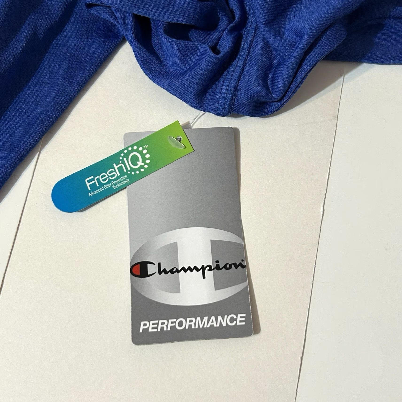 Champion VINTAGE Champion Performance Vapor Long Sleeve Blue Men L NWT New Dead Stock 2015 Size US L / EU 52-54 / 3 - 7 Thumbnail