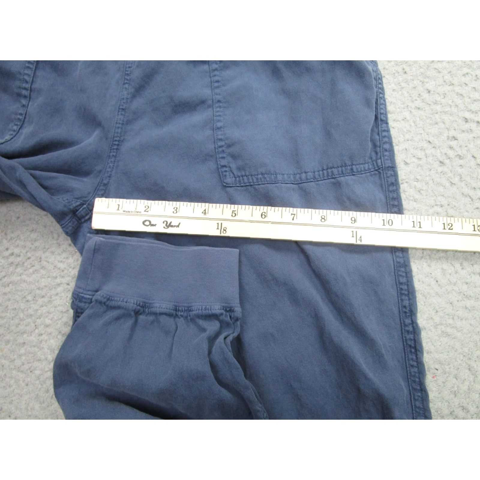 Faherty FAHERTY Pants Womens Large Blue Joggers Tapered Elastic Waist Cuffed Pockets Size 36" / US 14 / IT 50 - 6 Thumbnail