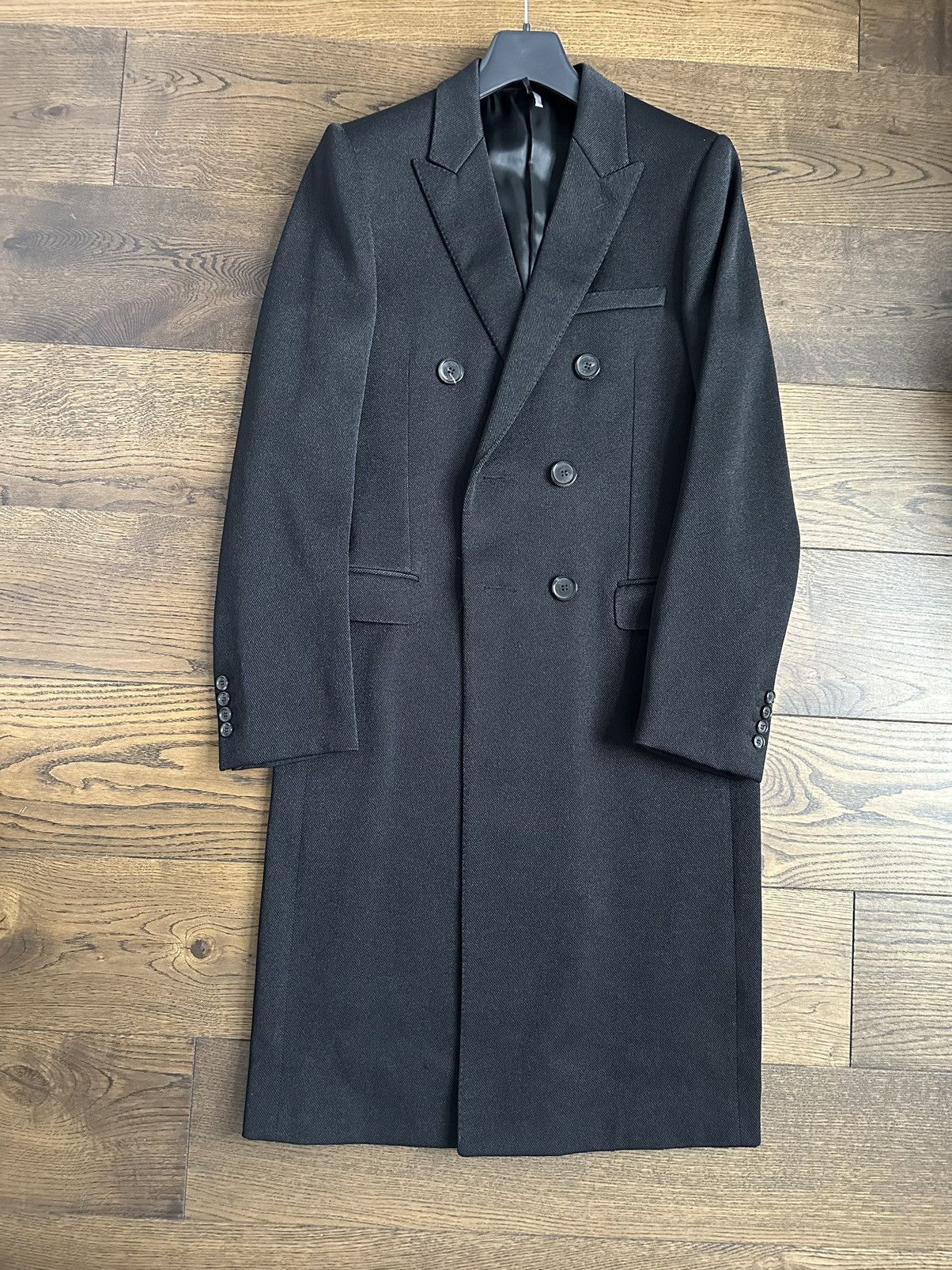 image of Dior x Hedi Slimane Beautiful Overcoat in Black, Men's (Size Small)