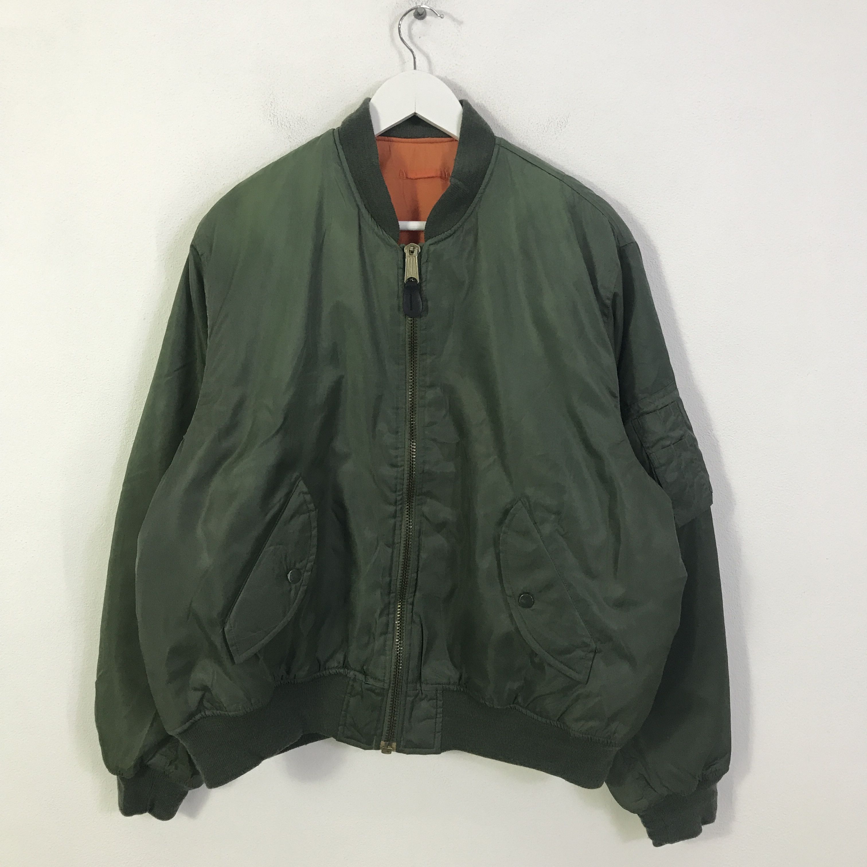 Japanese Brand Japanese Ma-1 Bomber Jacket K120B12 Size US L / EU 52-54 / 3 - 1 Thumbnail