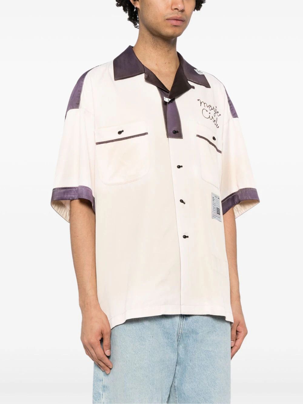 Maison MIHARA YASUHIRO o1mle0924 Bowling Short Sleeve Shirt in Multicolor Size US M / EU 48-50 / 2 - 3 Thumbnail