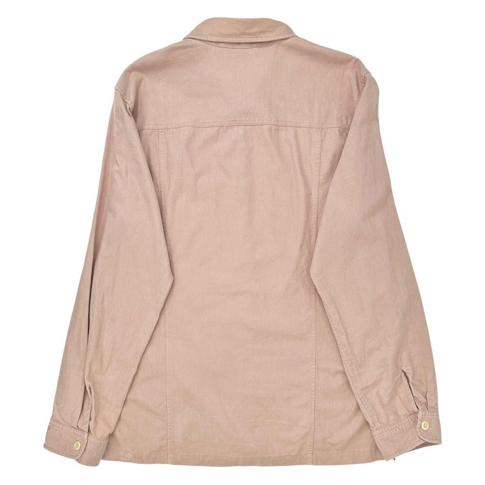 Corridor Rose Overshirt - Pink Cotton Linen Shirt Chore Jacket Coat Size US L / EU 52-54 / 3 - 3 Thumbnail